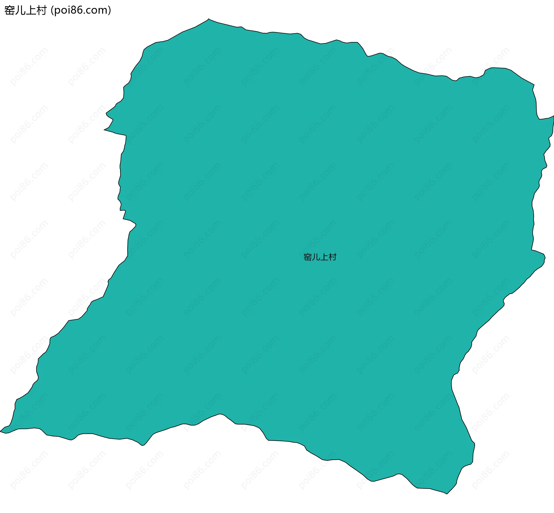 窑儿上村边界地图