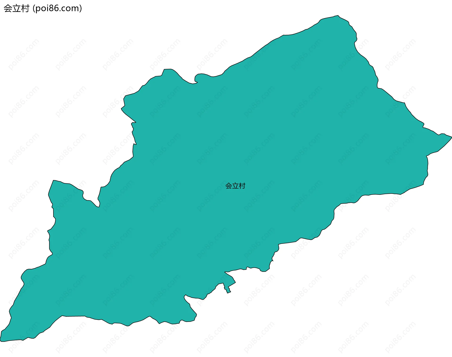 会立村边界地图
