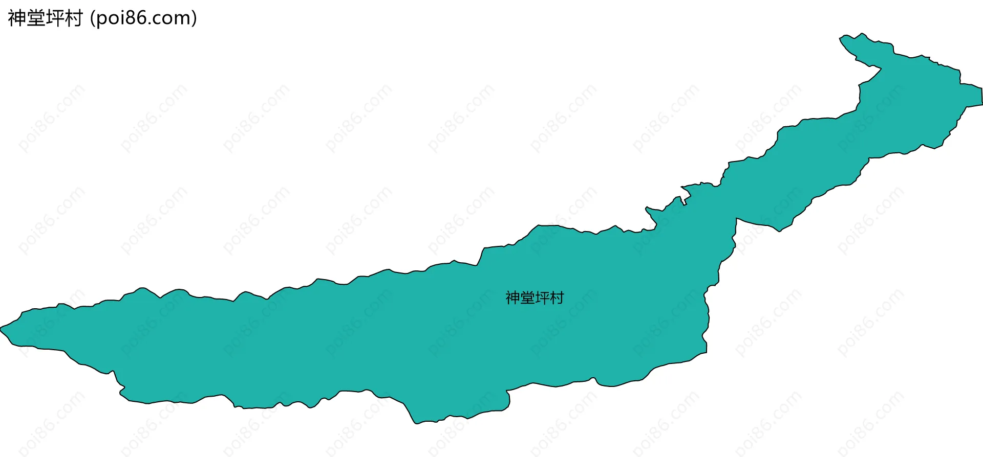 神堂坪村边界地图