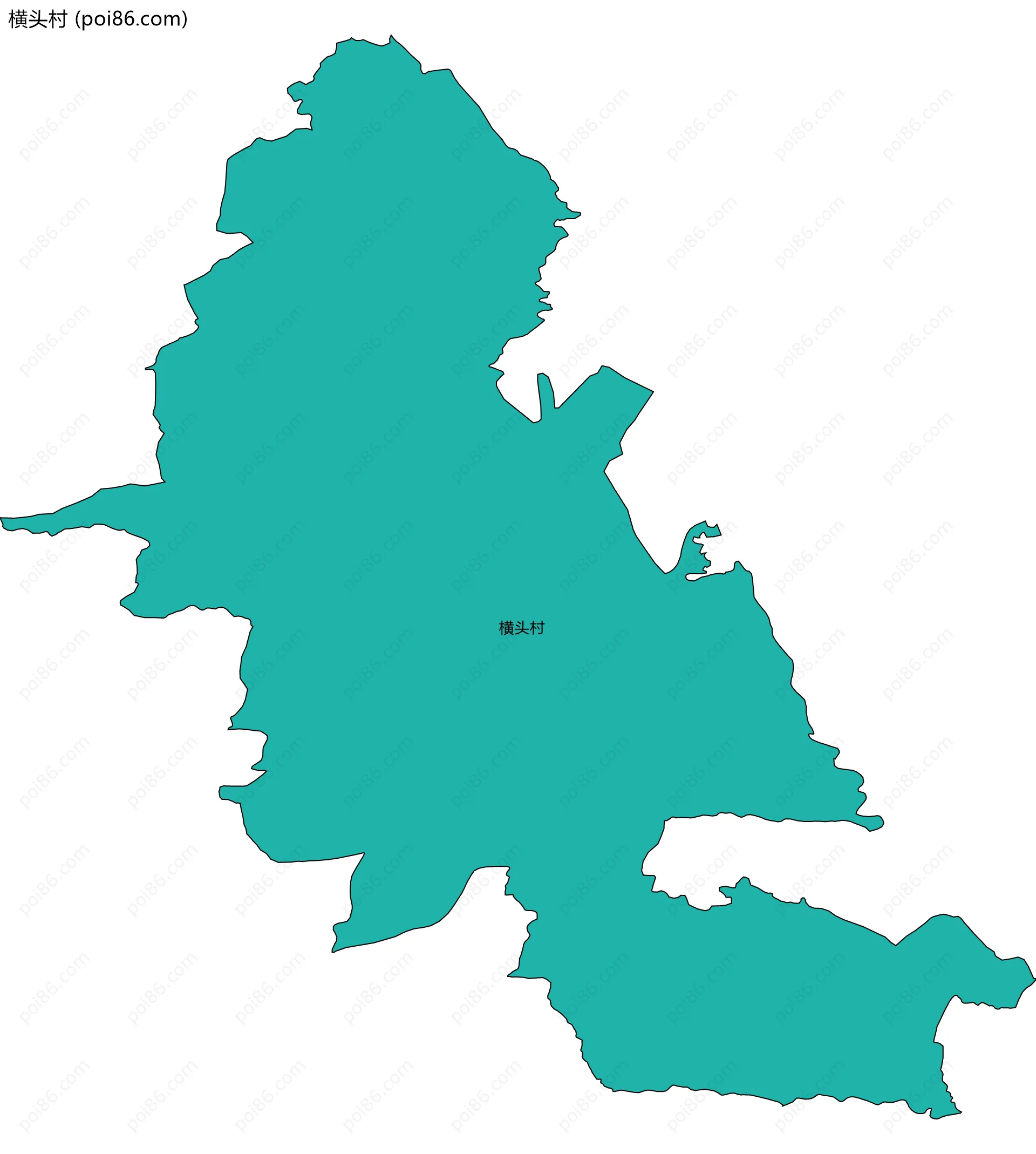 横头村边界地图