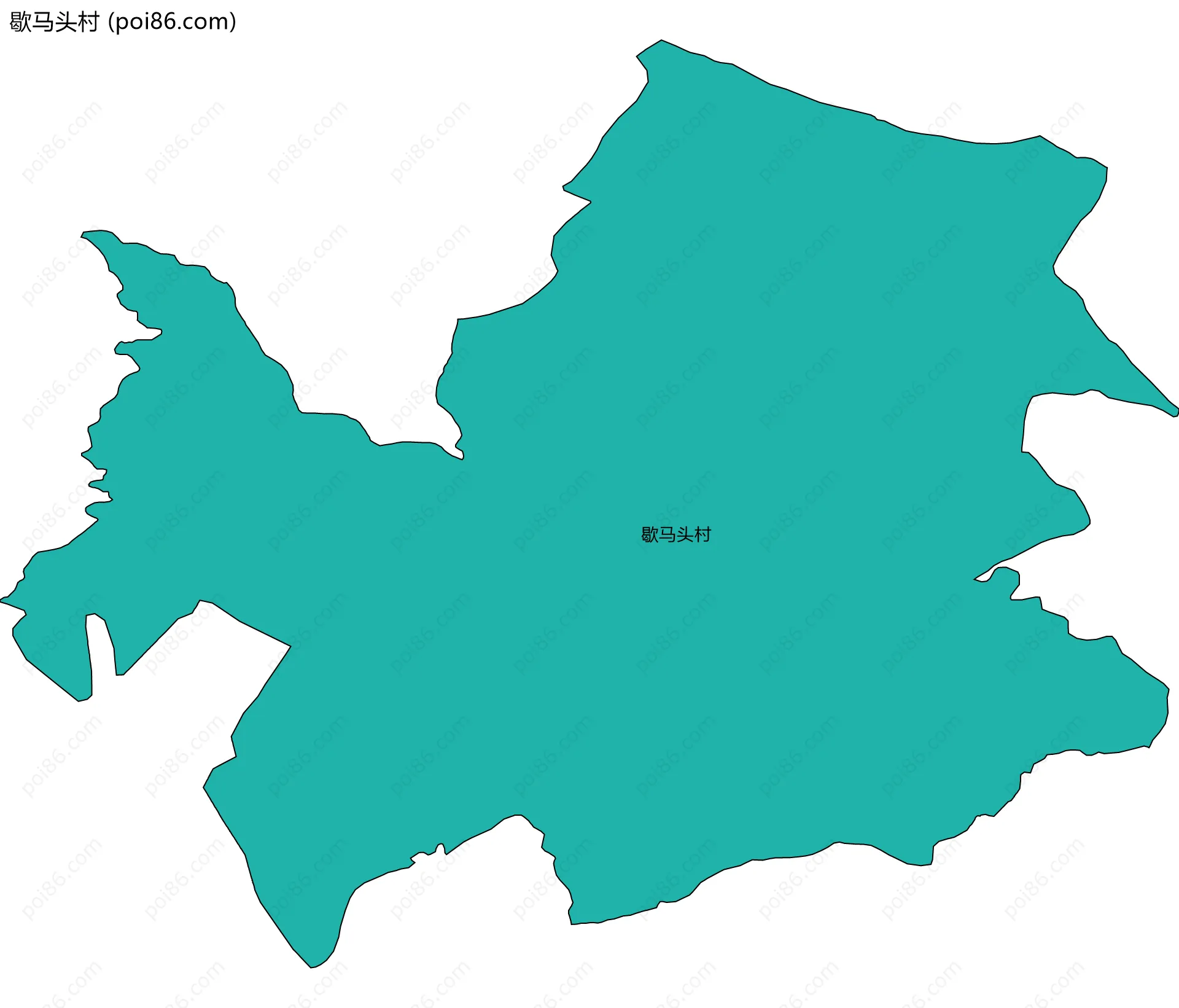 歇马头村边界地图