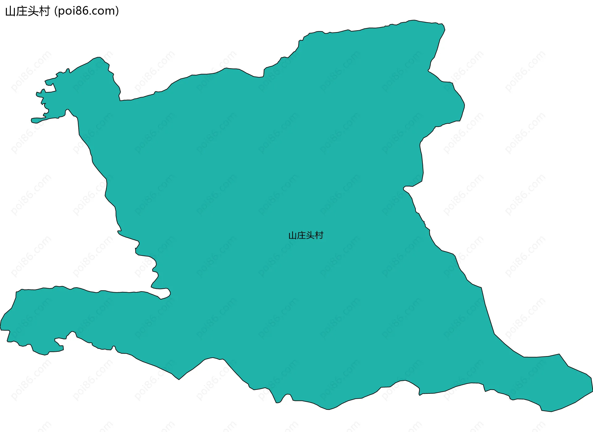 山庄头村边界地图