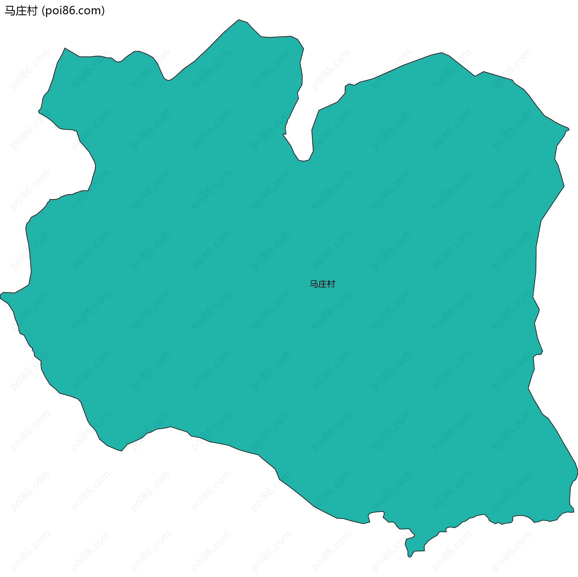 马庄村边界地图
