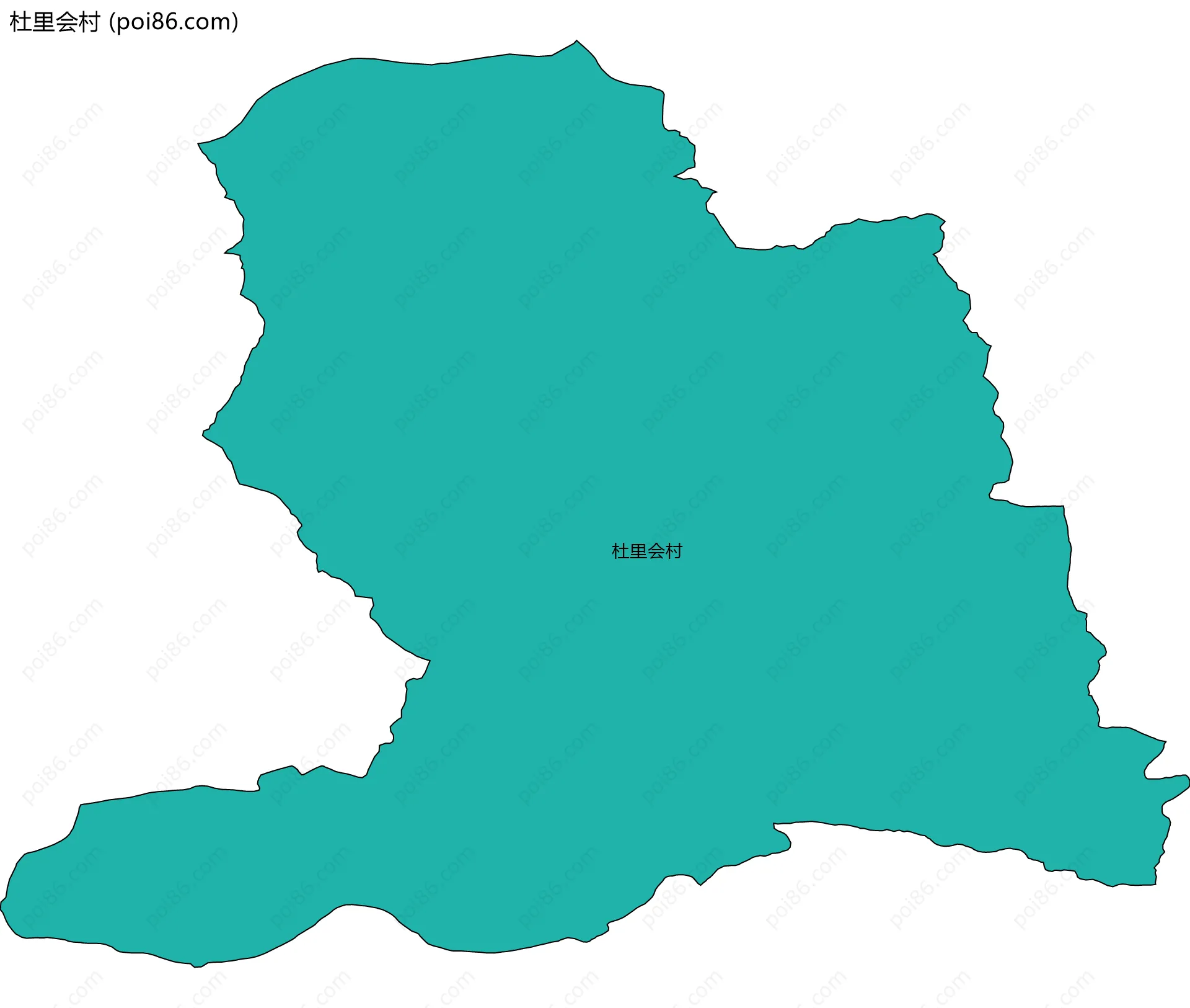 杜里会村边界地图