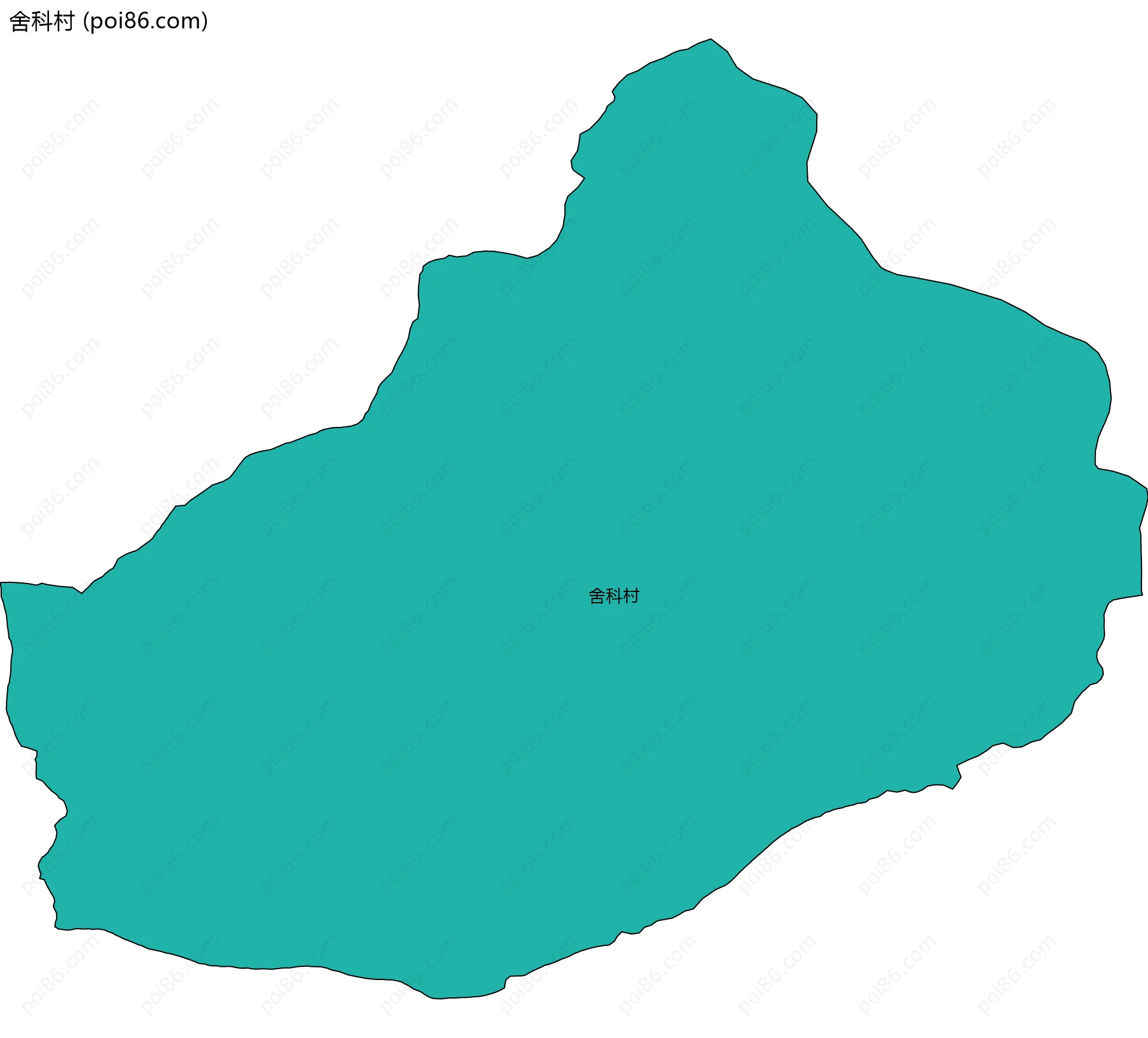 舍科村边界地图