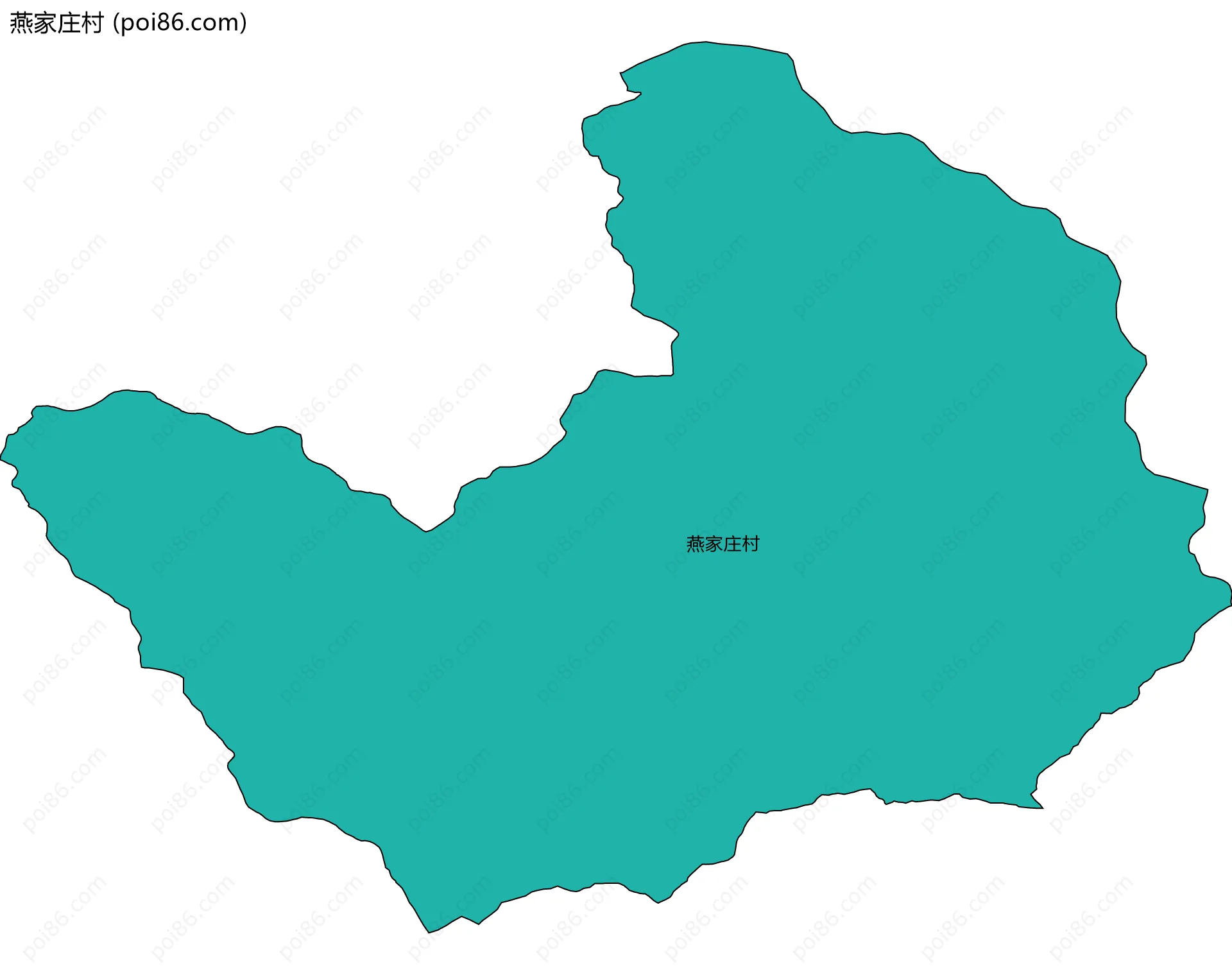 燕家庄村边界地图