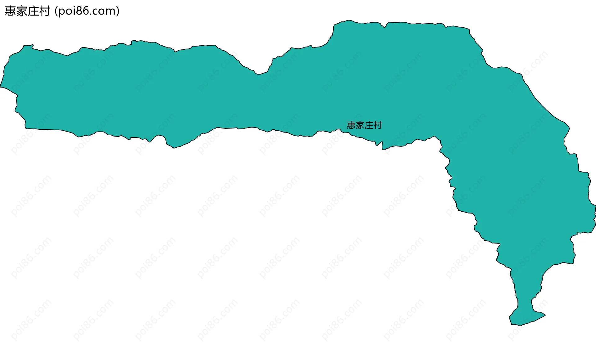 惠家庄村边界地图