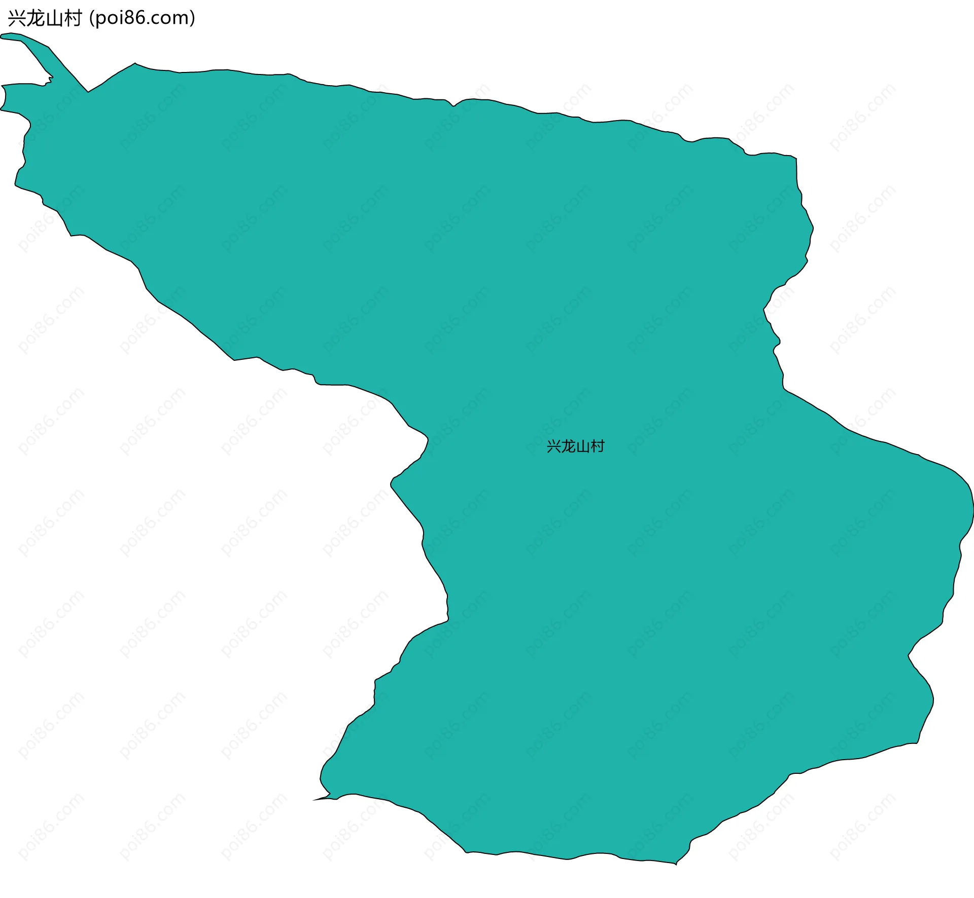 兴龙山村边界地图