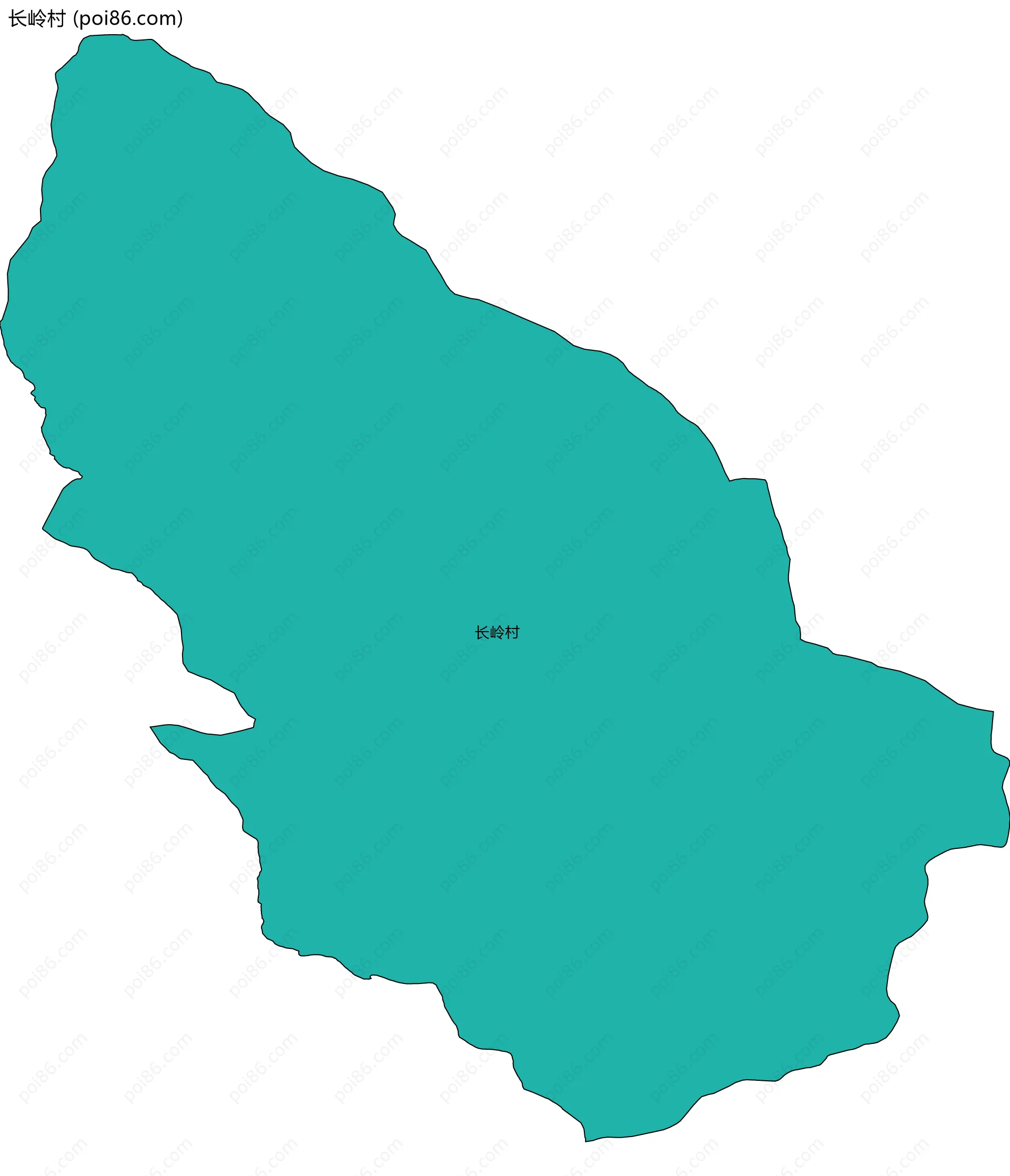 长岭村边界地图