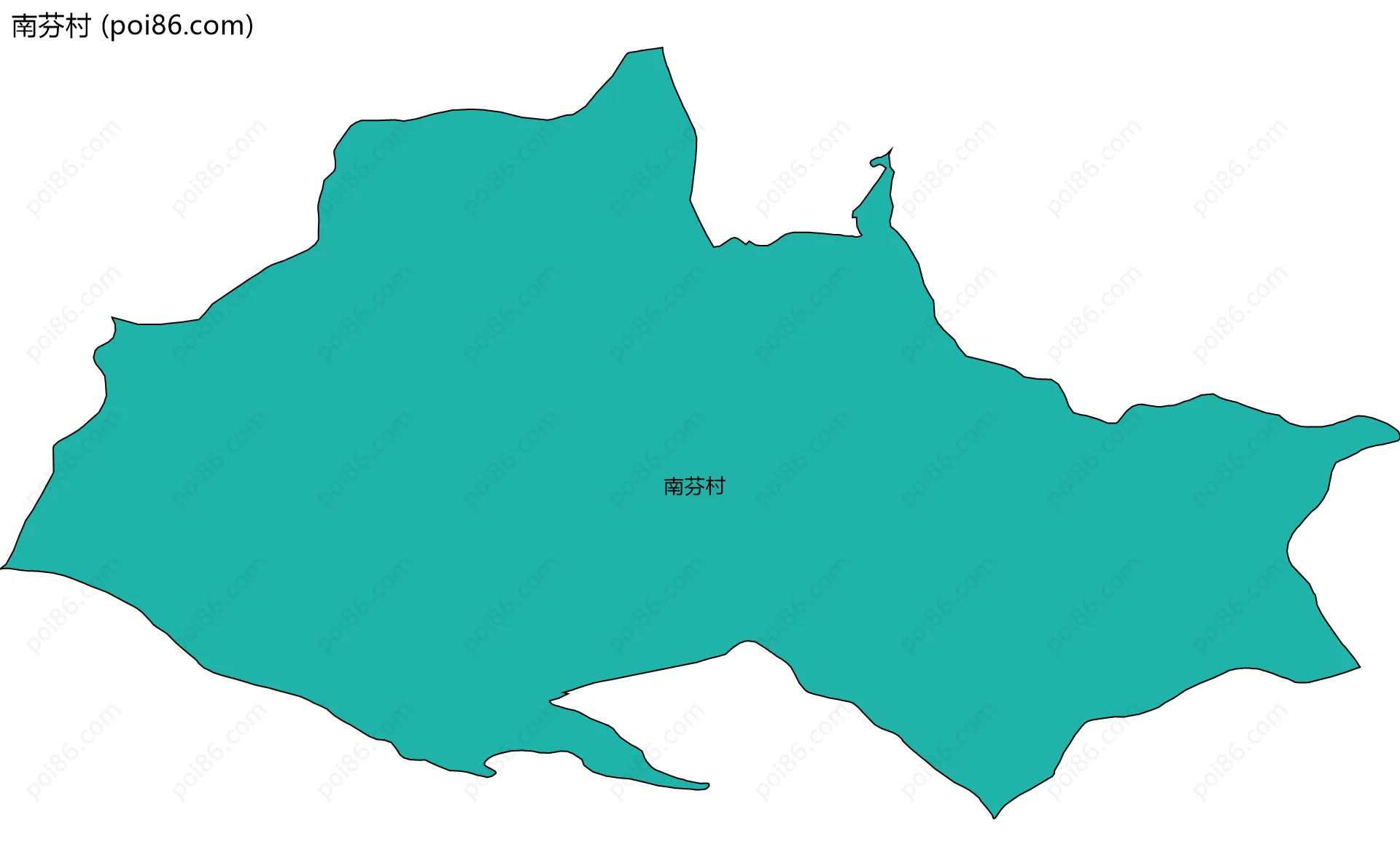 南芬村边界地图