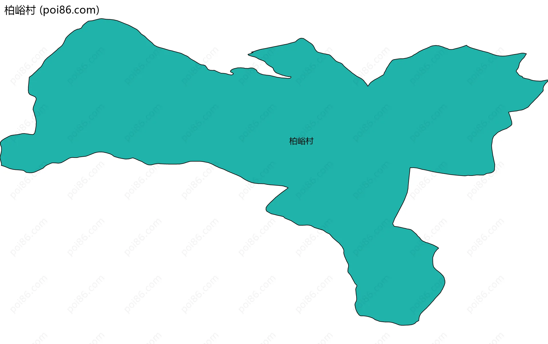 柏峪村边界地图