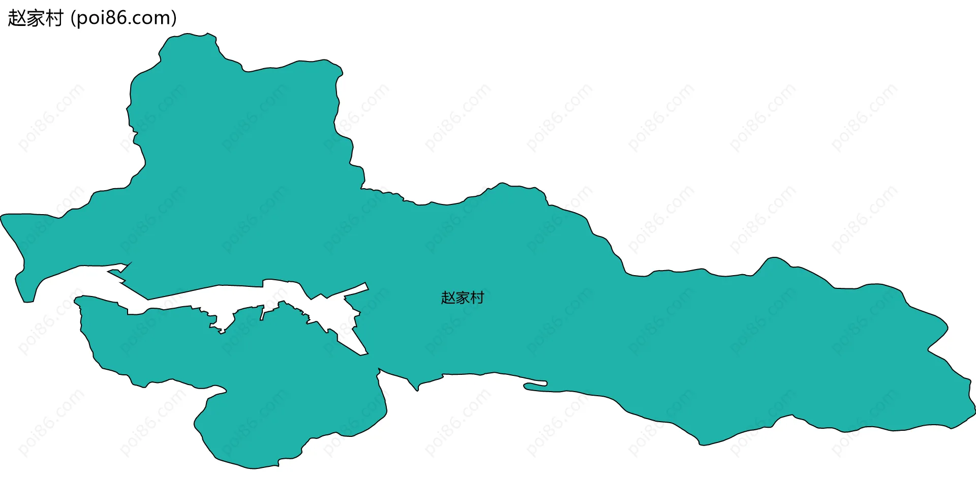 赵家村边界地图