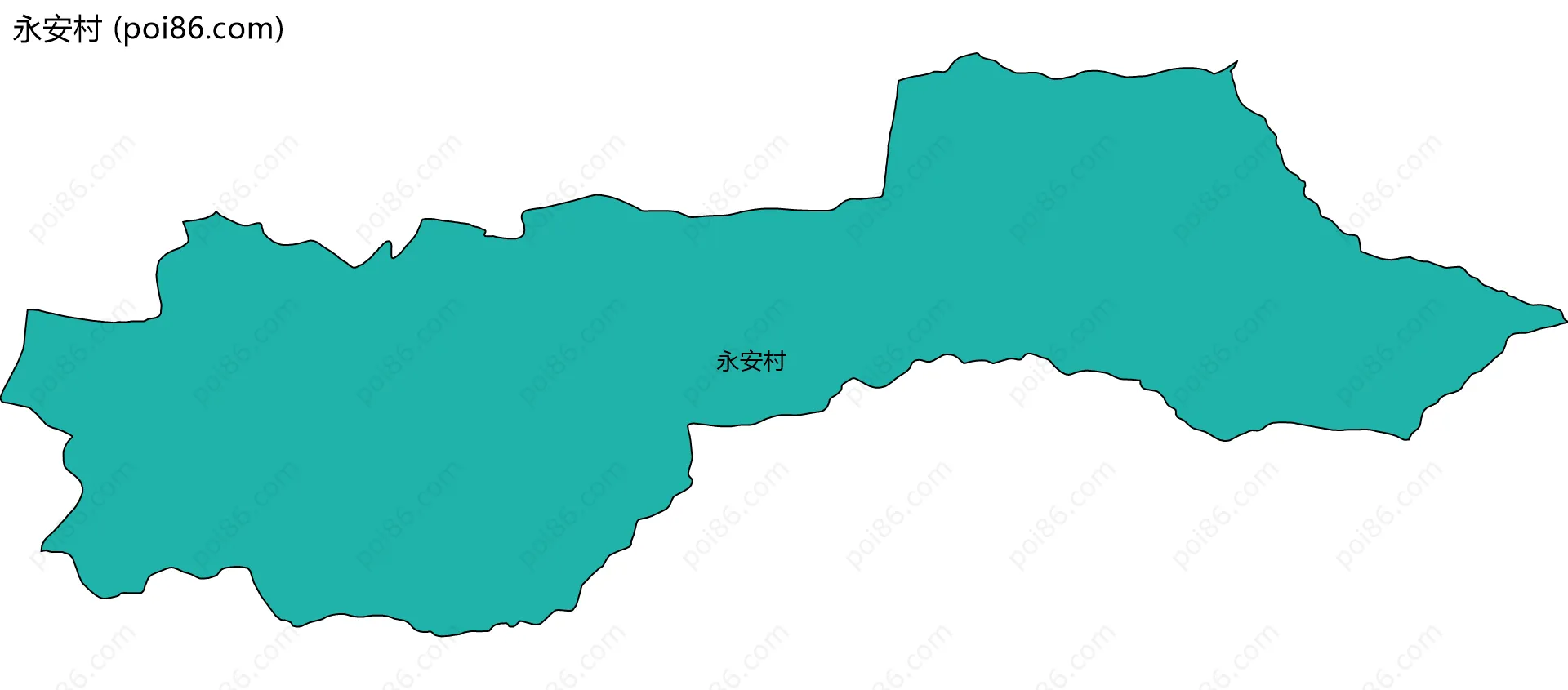 永安村边界地图