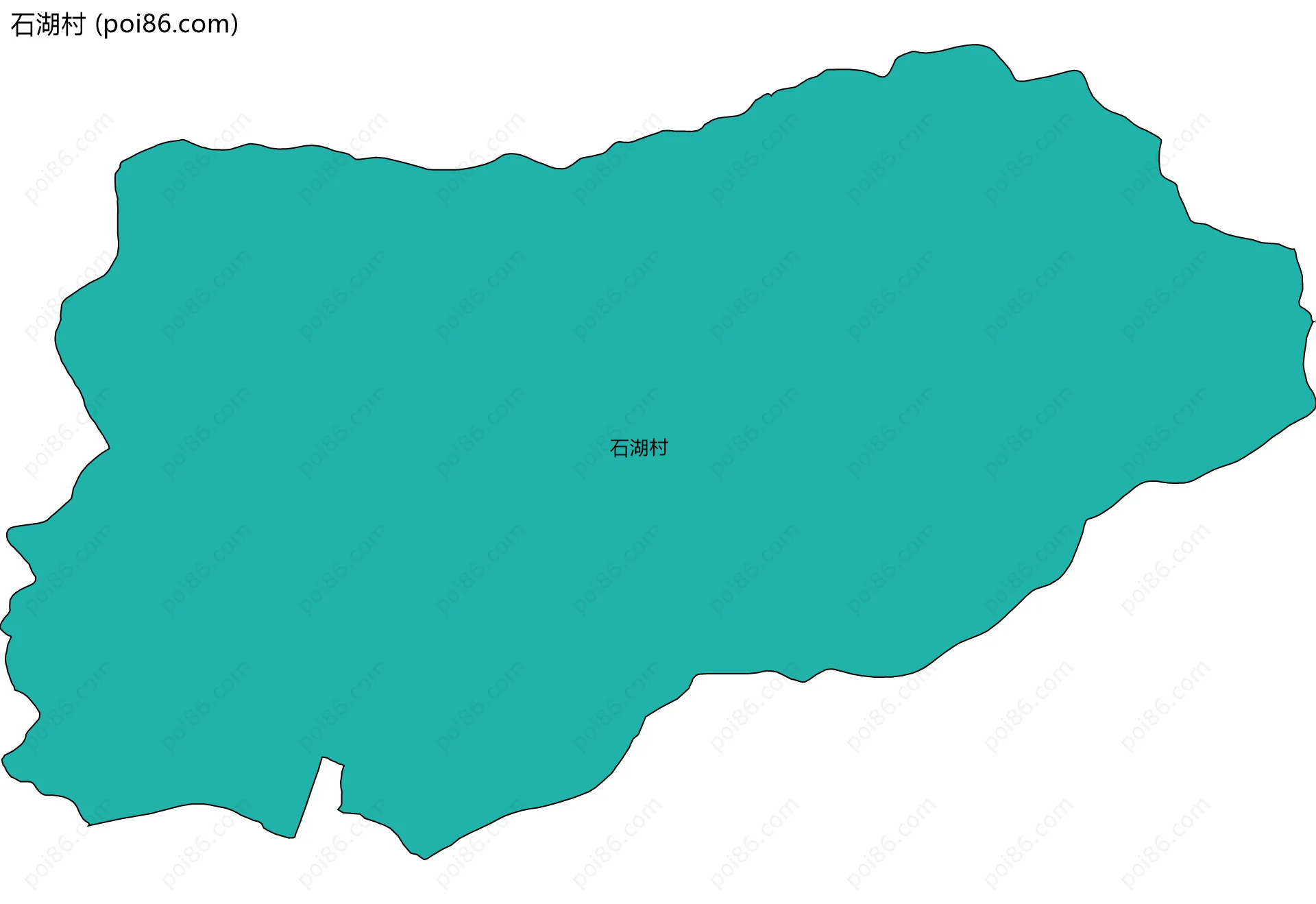 石湖村边界地图