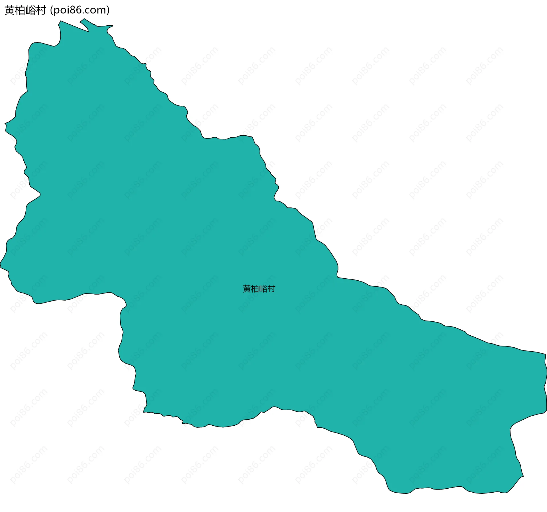 黄柏峪村边界地图