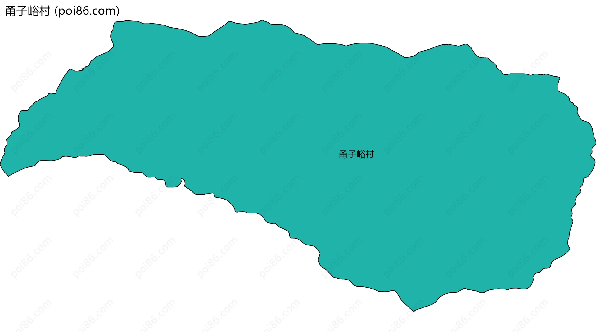 甬子峪村边界地图