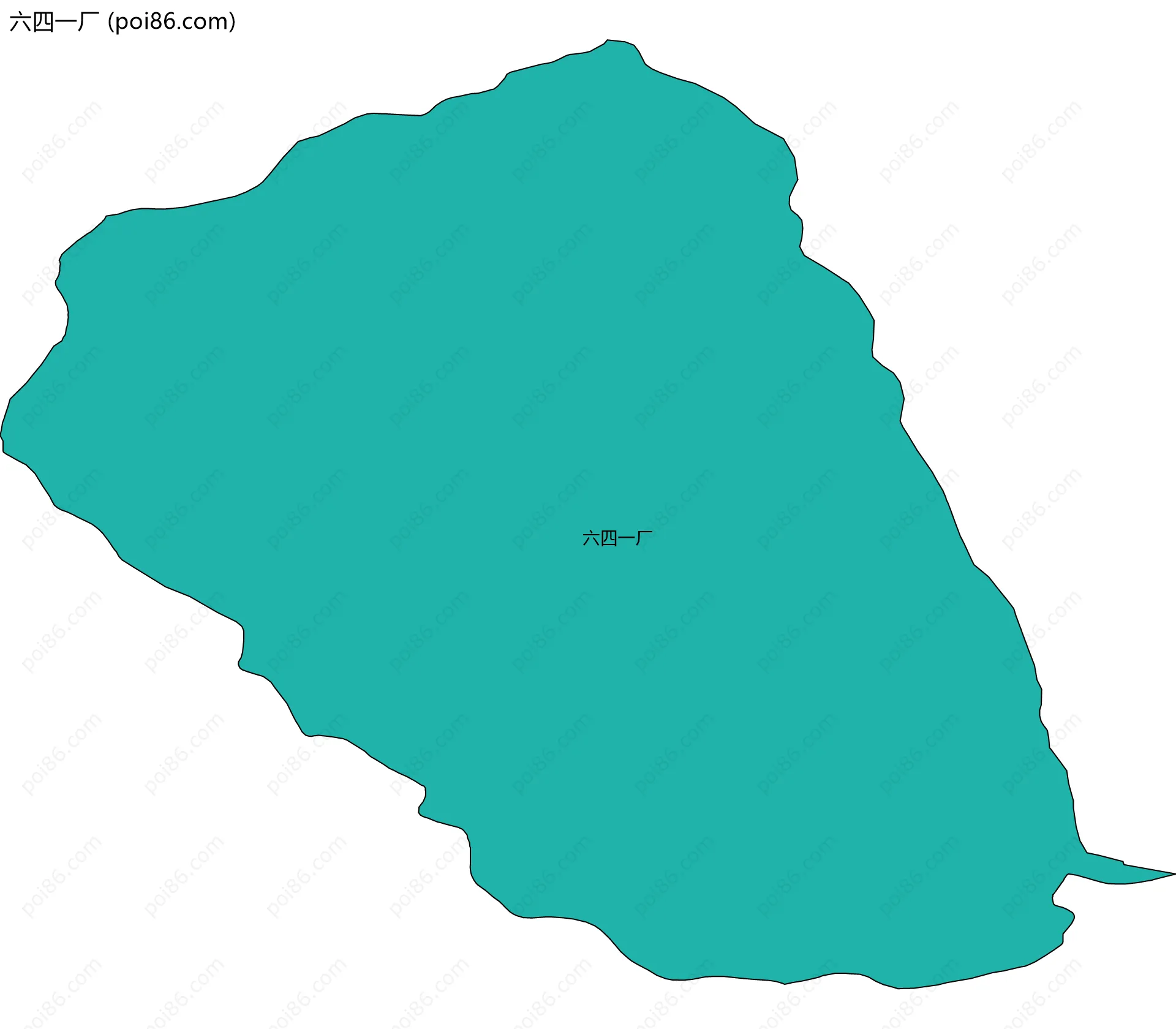 六四一厂边界地图