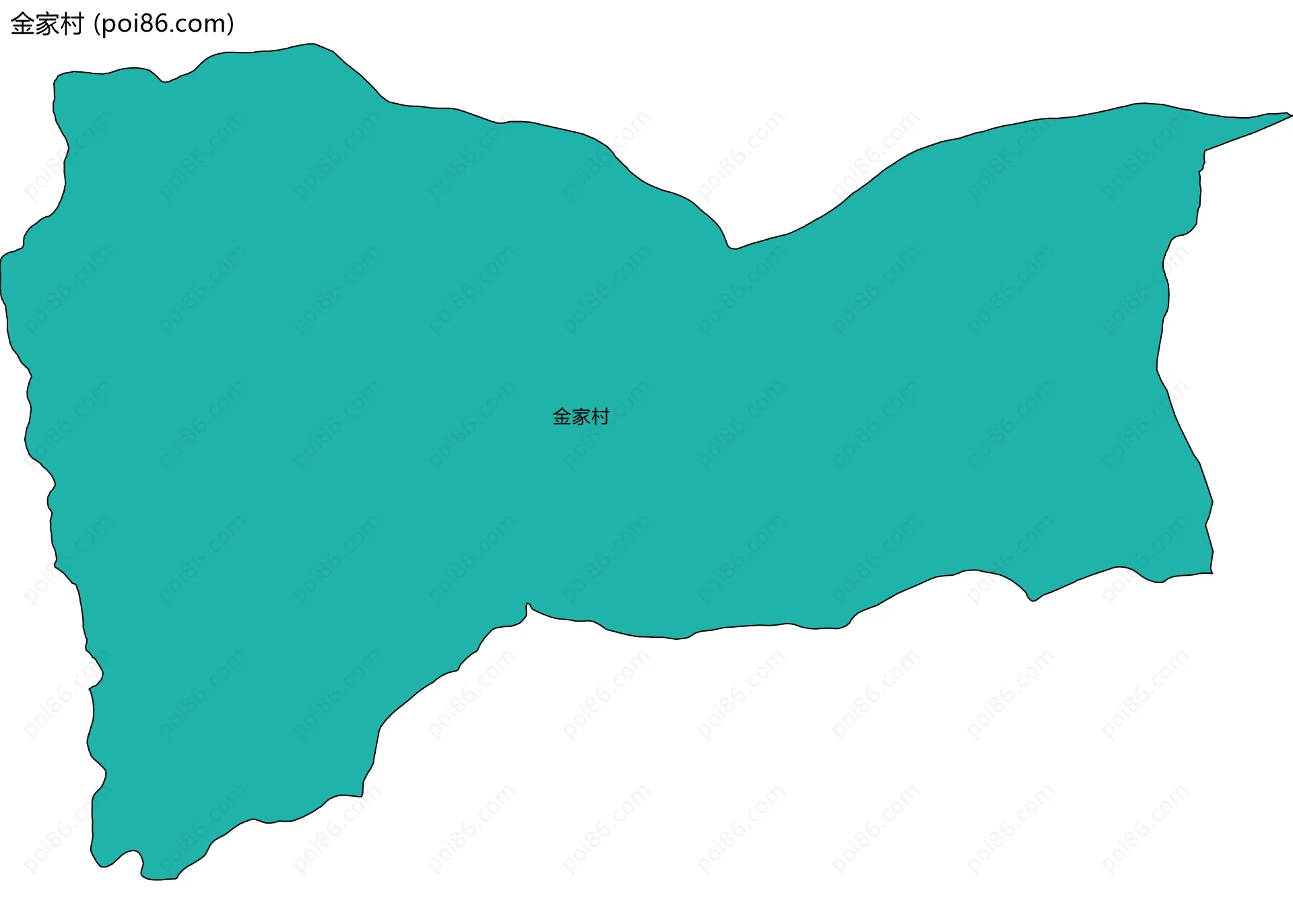 金家村边界地图