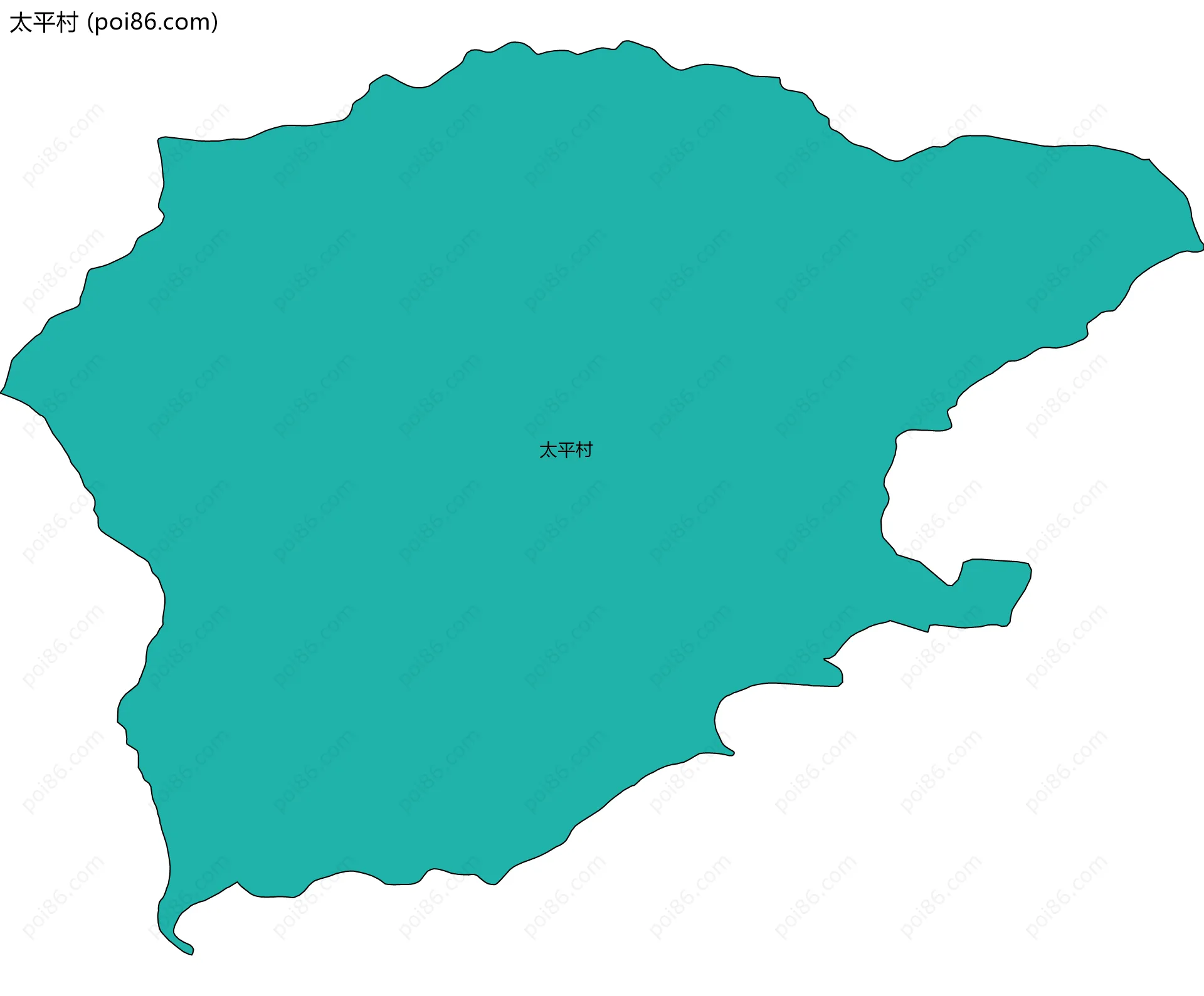 太平村边界地图