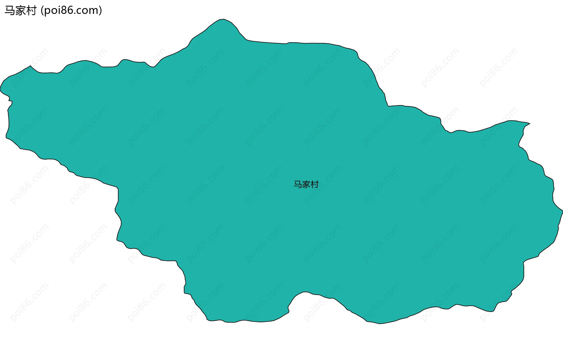 马家村边界地图