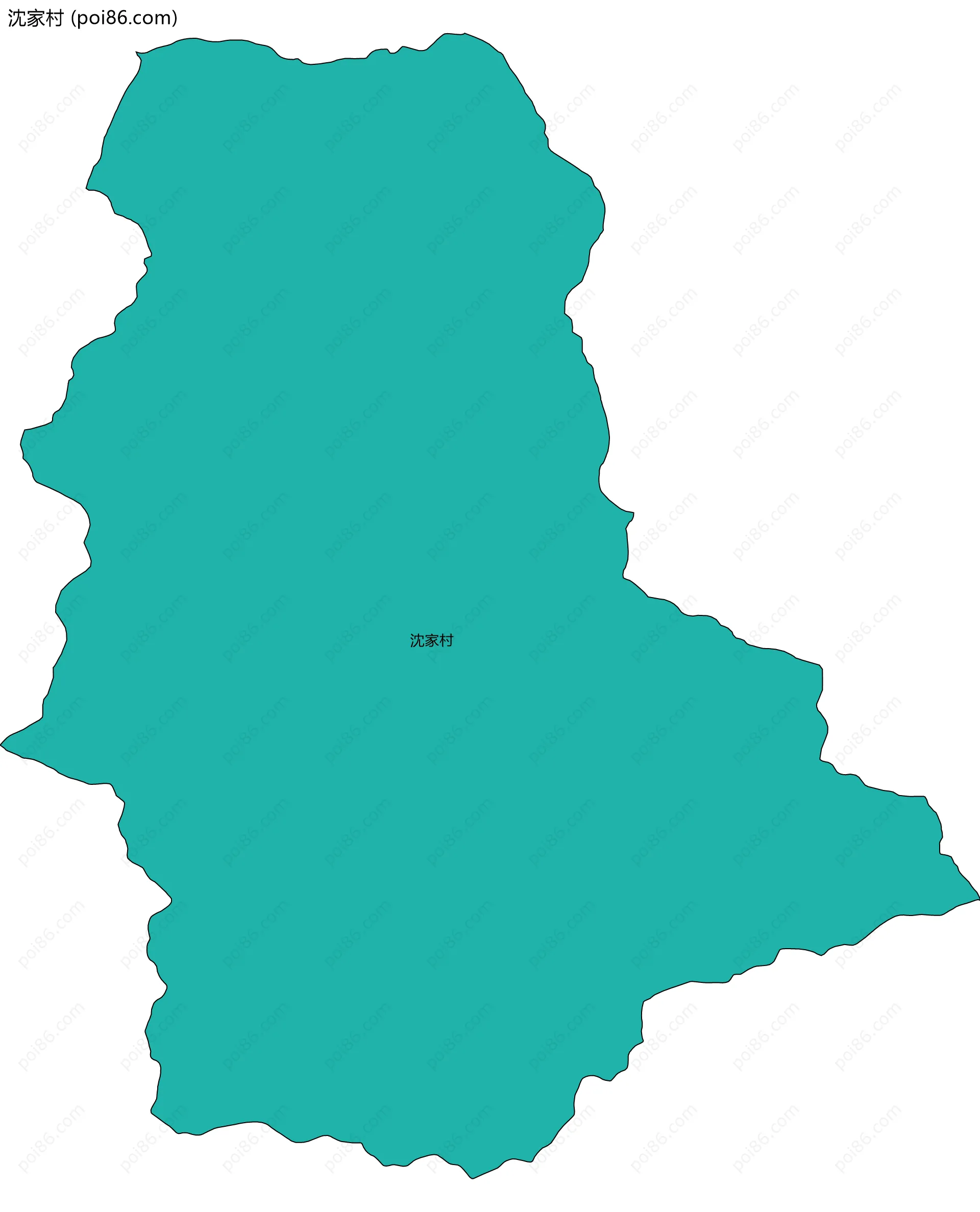 沈家村边界地图