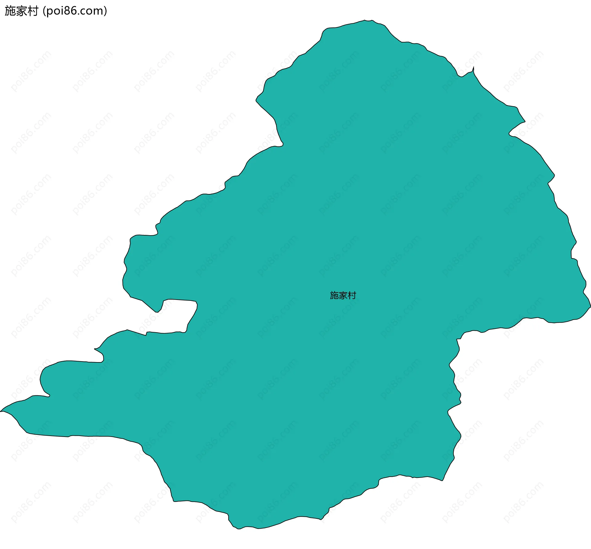 施家村边界地图
