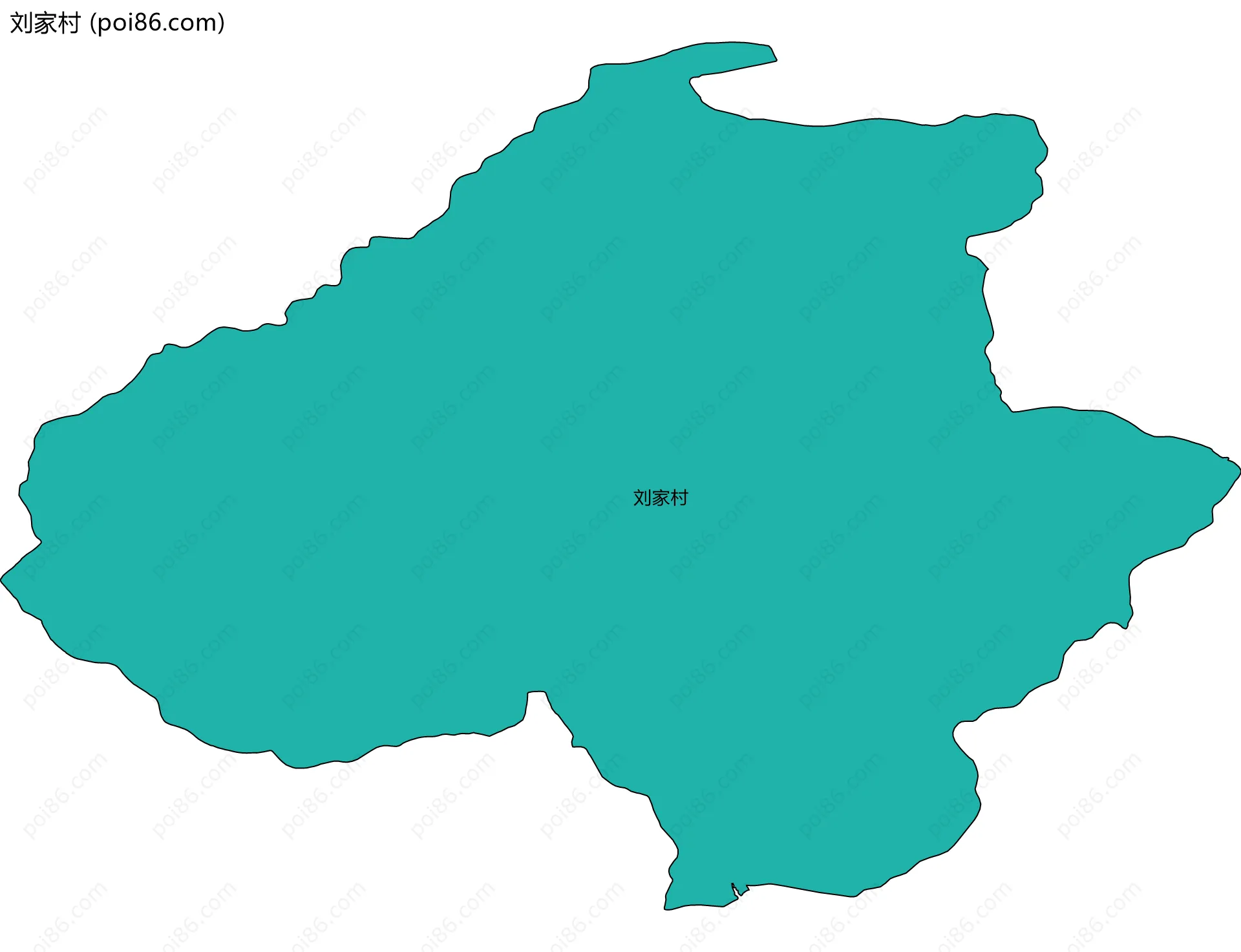刘家村边界地图