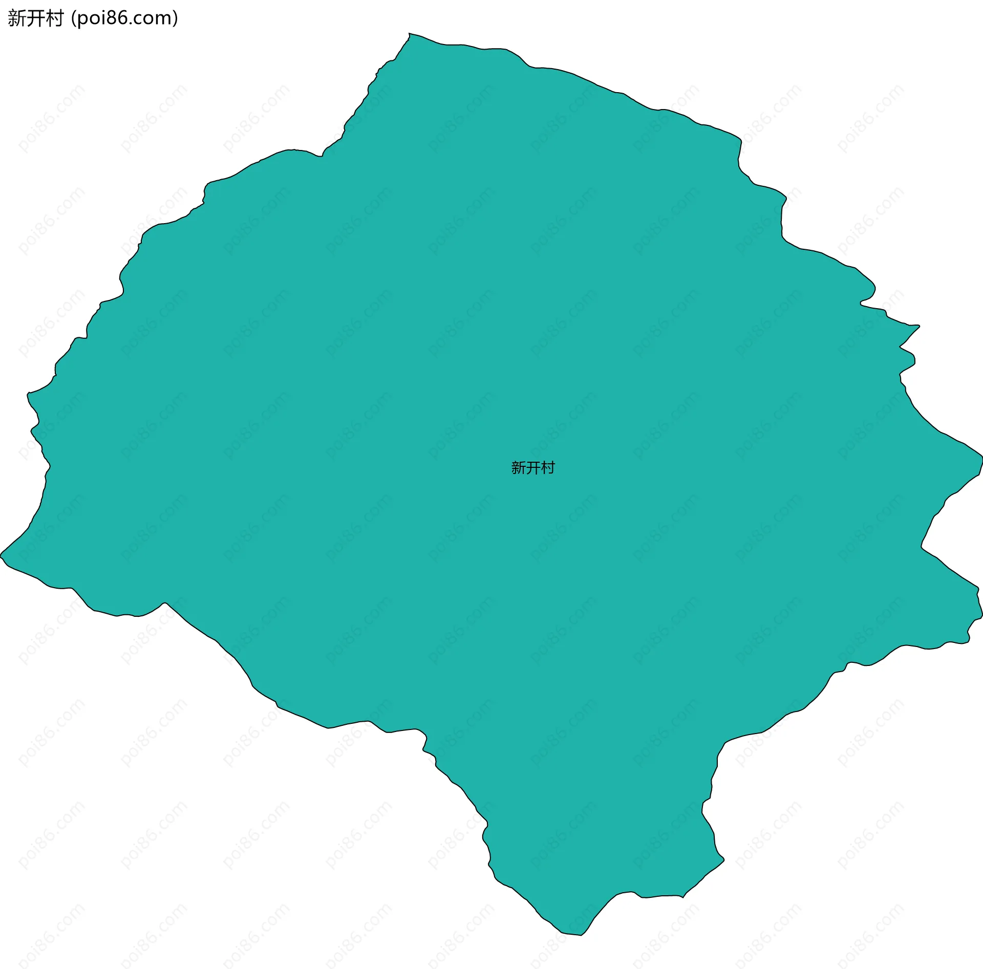 新开村边界地图