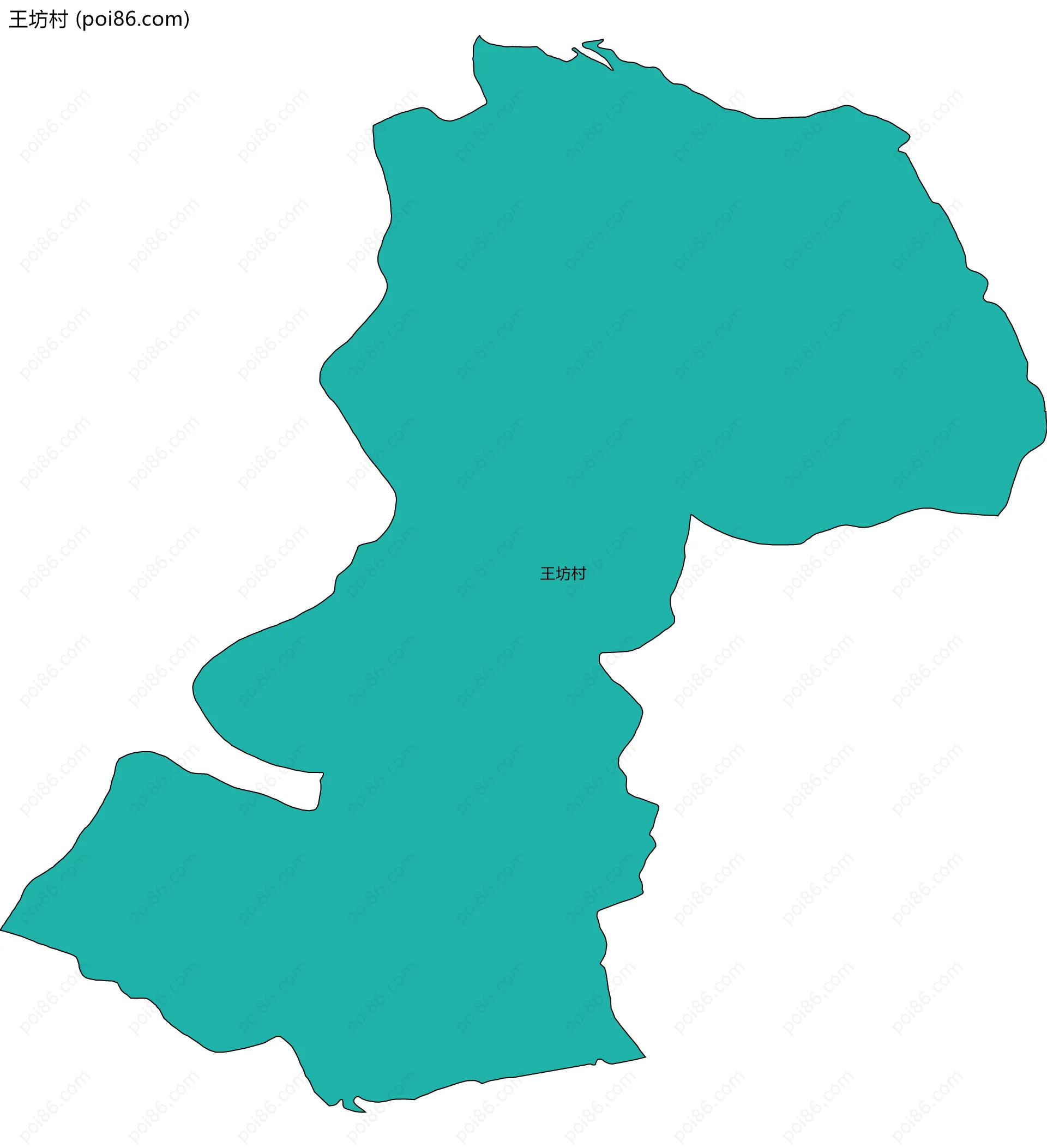 王坊村边界地图