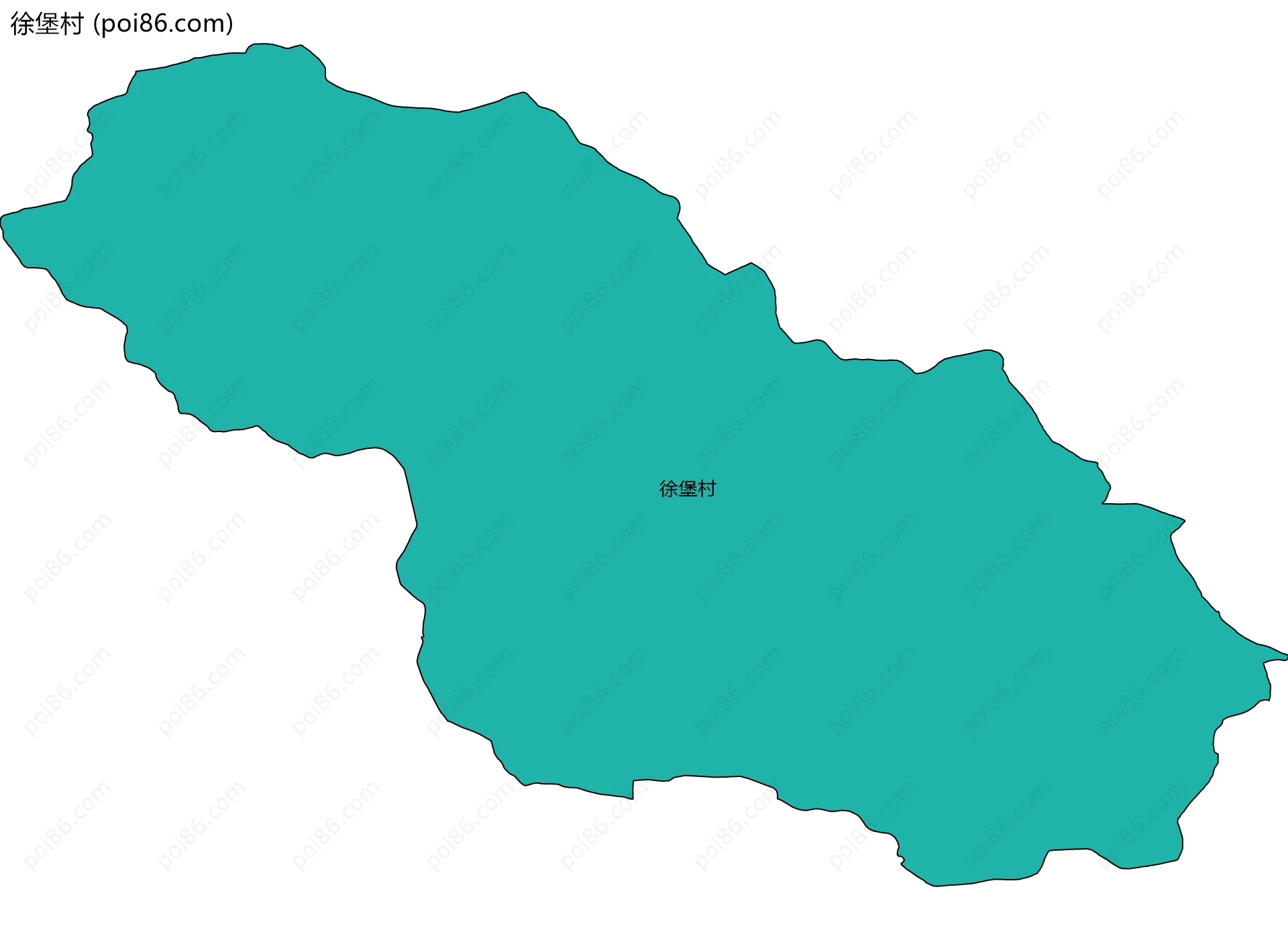 徐堡村边界地图