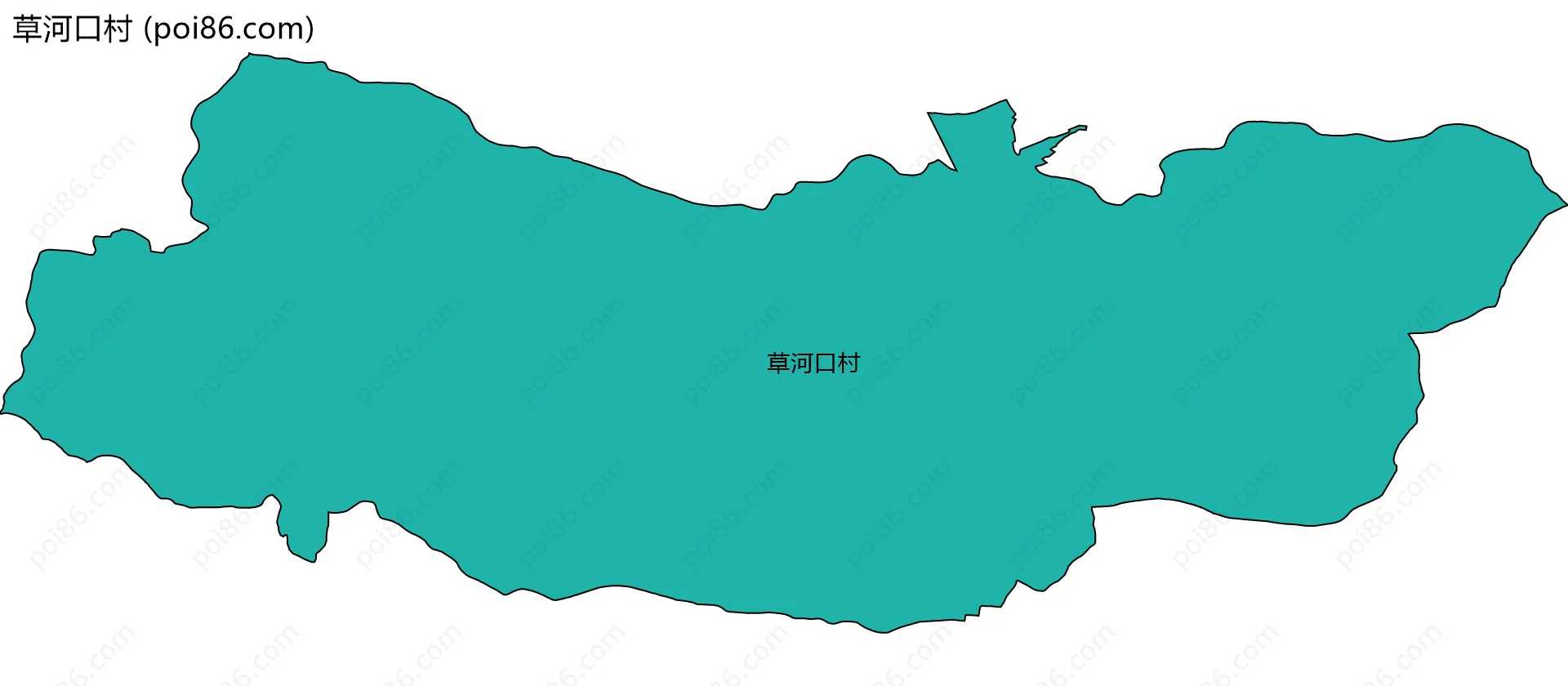 草河口村边界地图