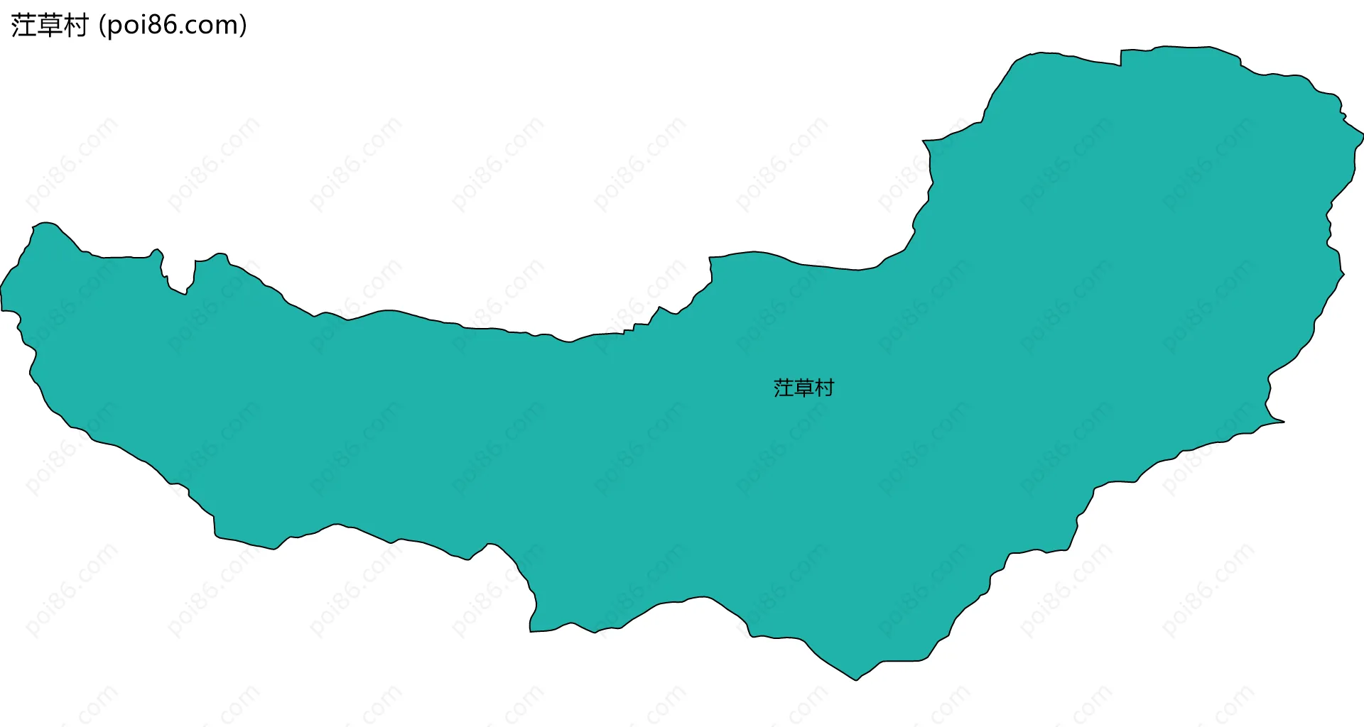 茳草村边界地图