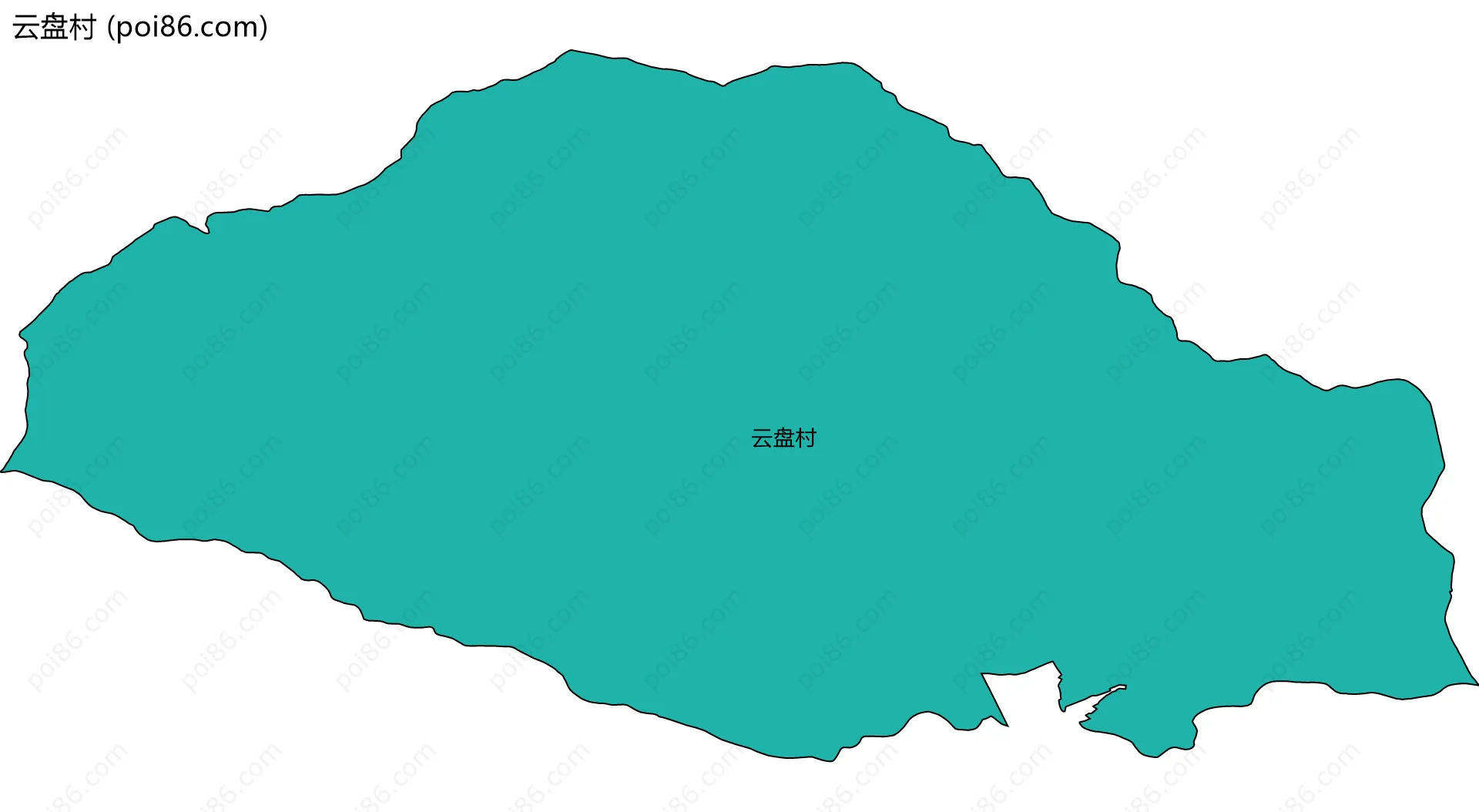 云盘村边界地图