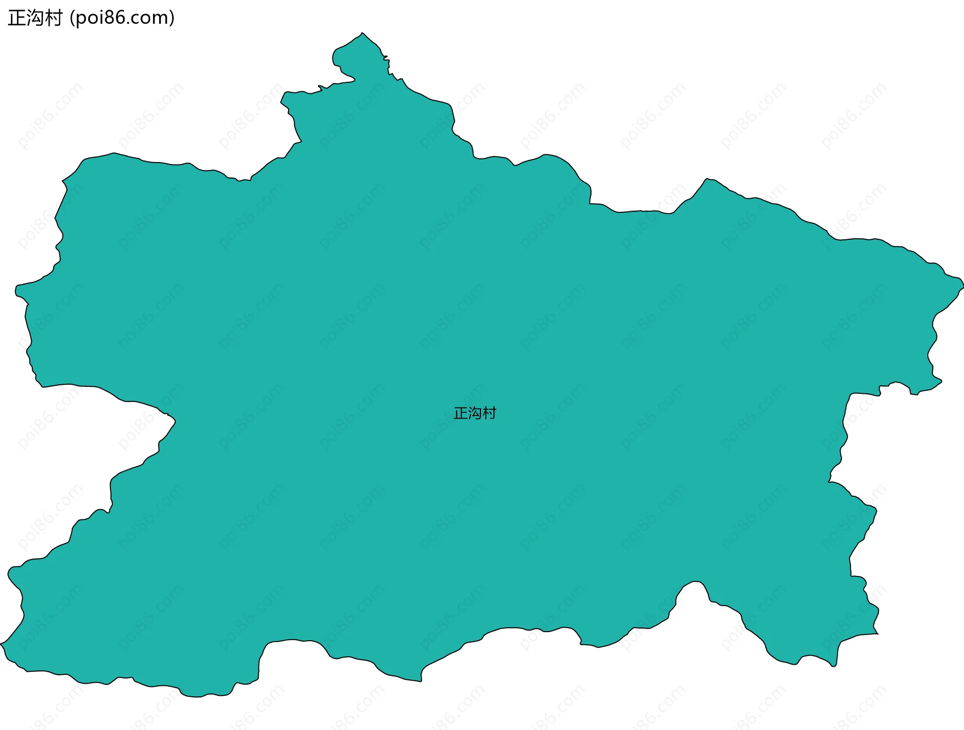 正沟村边界地图