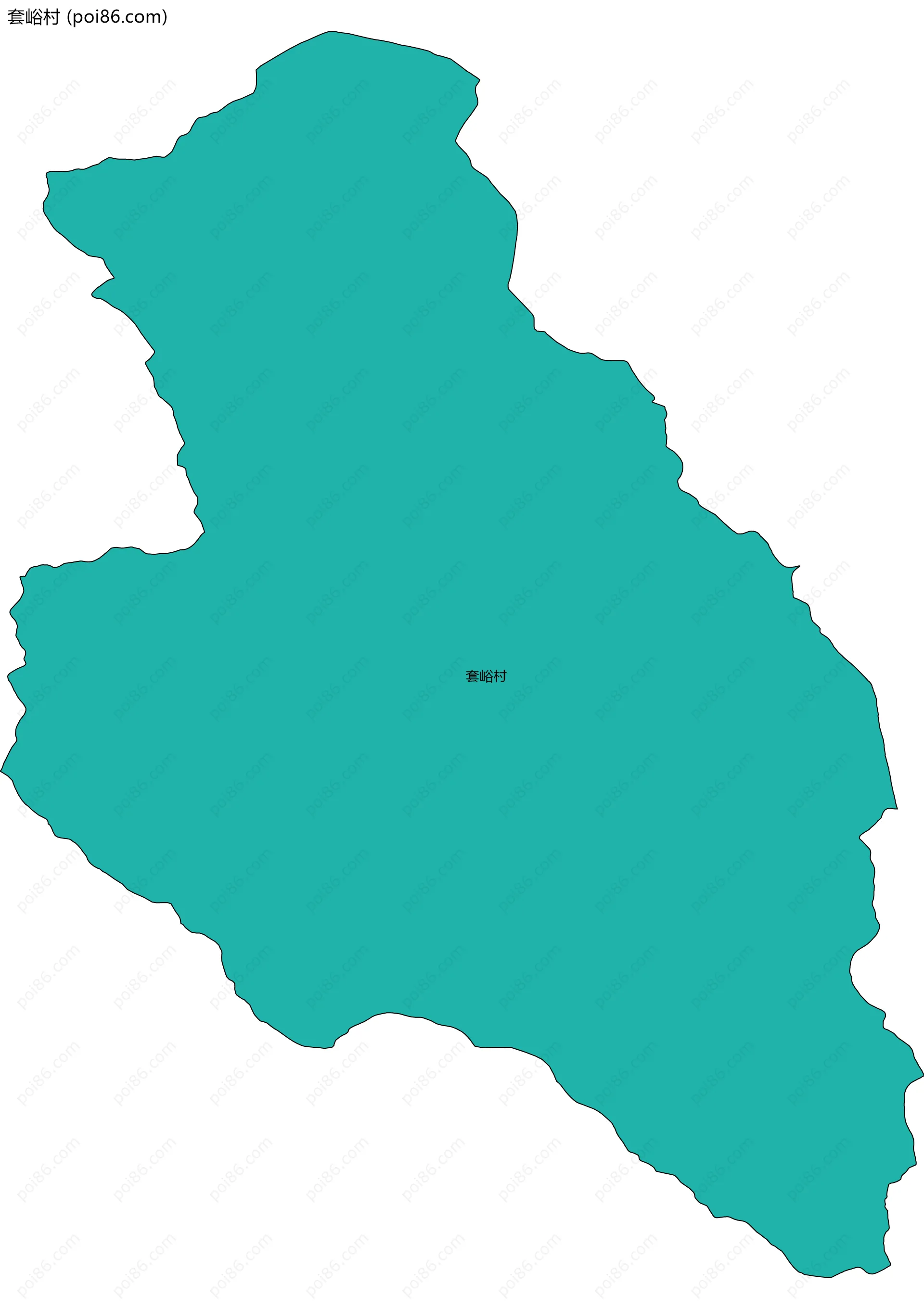 套峪村边界地图