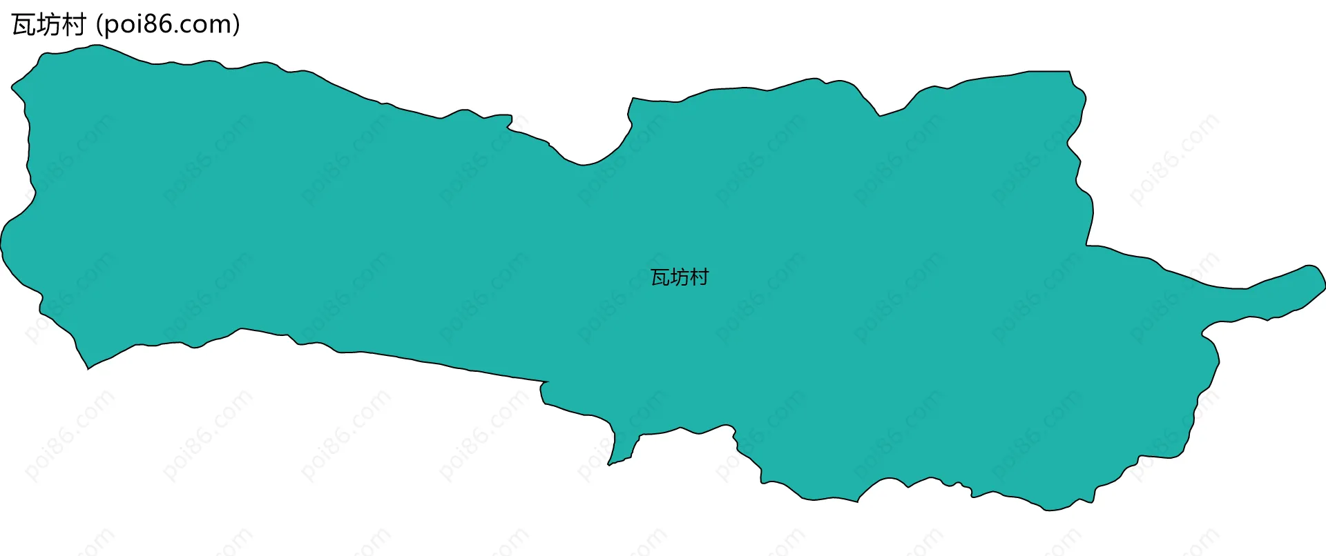 瓦坊村边界地图