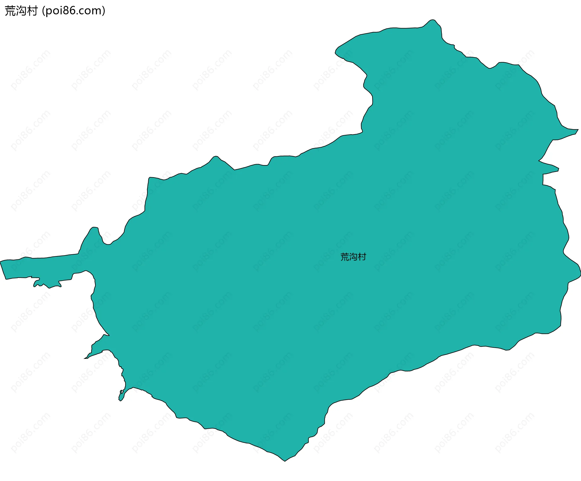 荒沟村边界地图