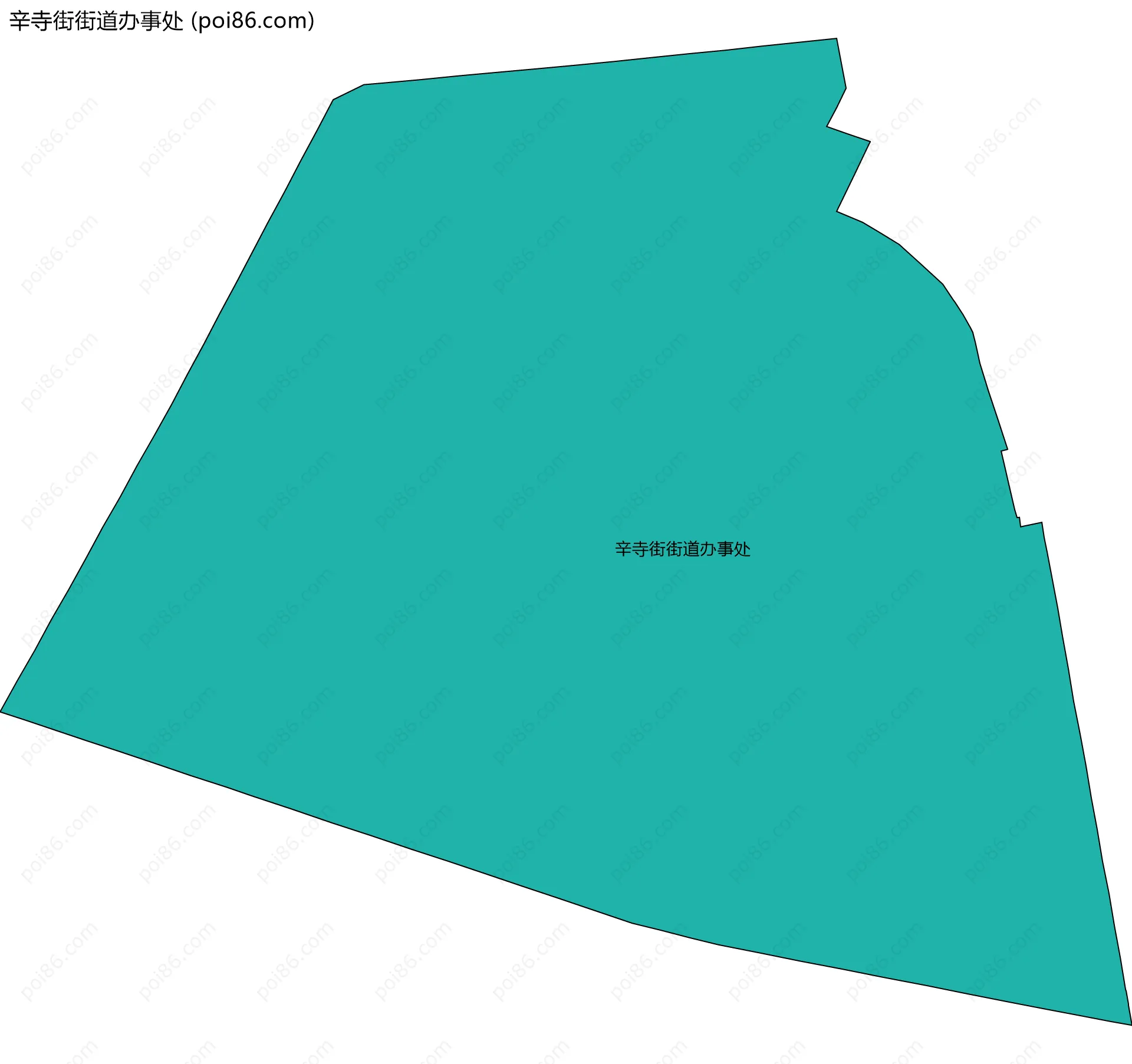 辛寺街街道办事处边界地图