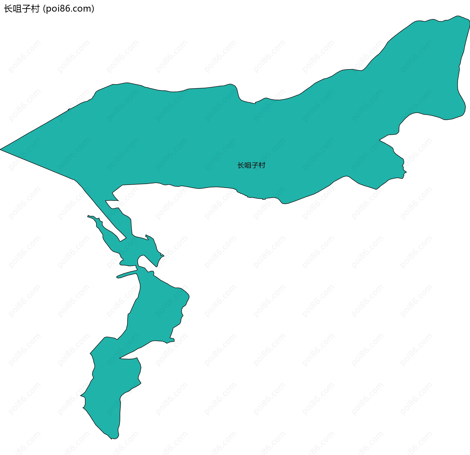 长咀子村边界地图