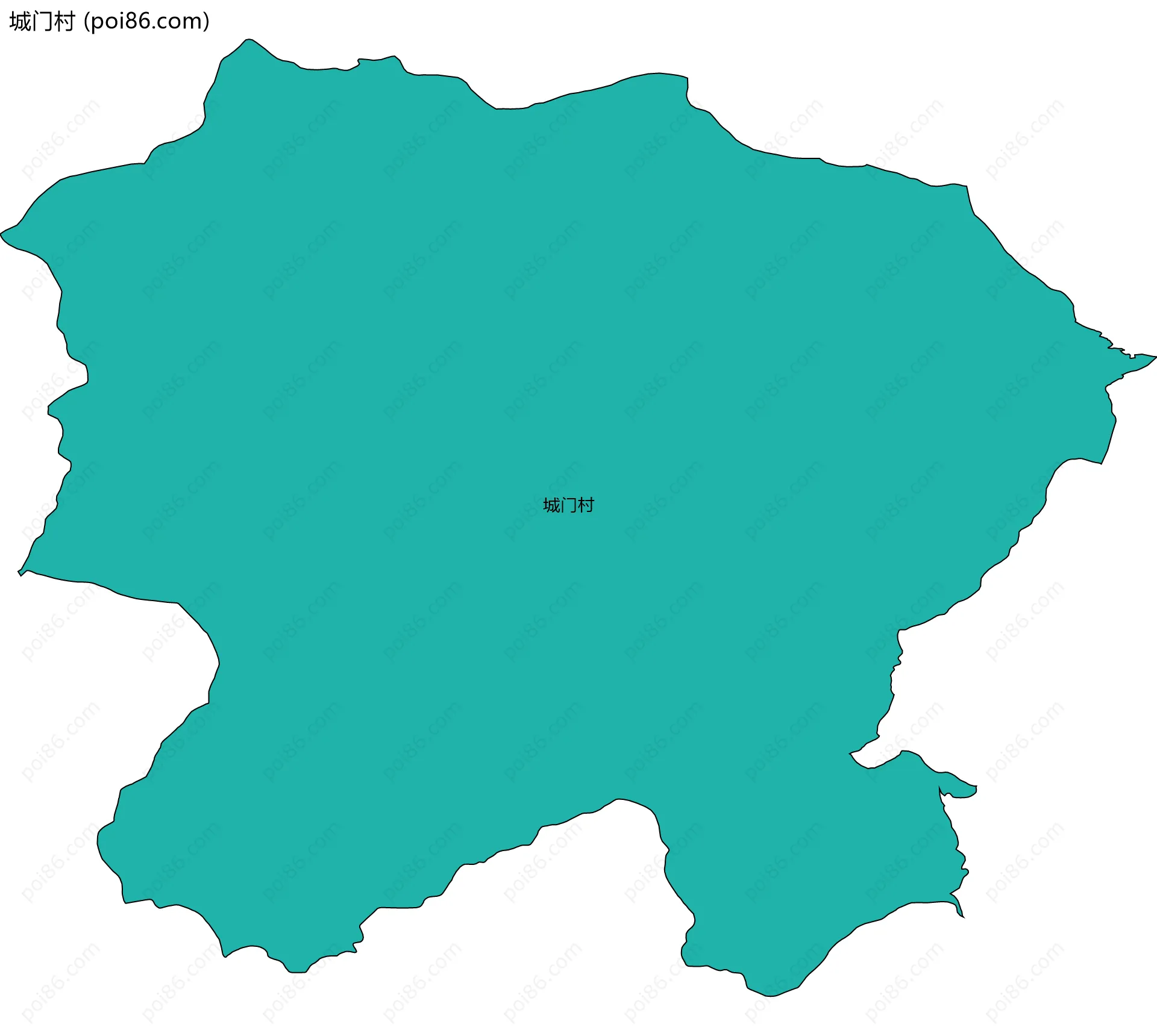 城门村边界地图