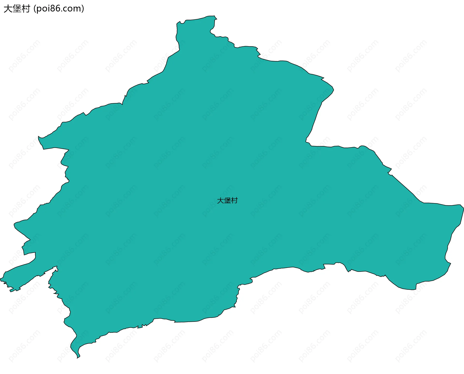 大堡村边界地图