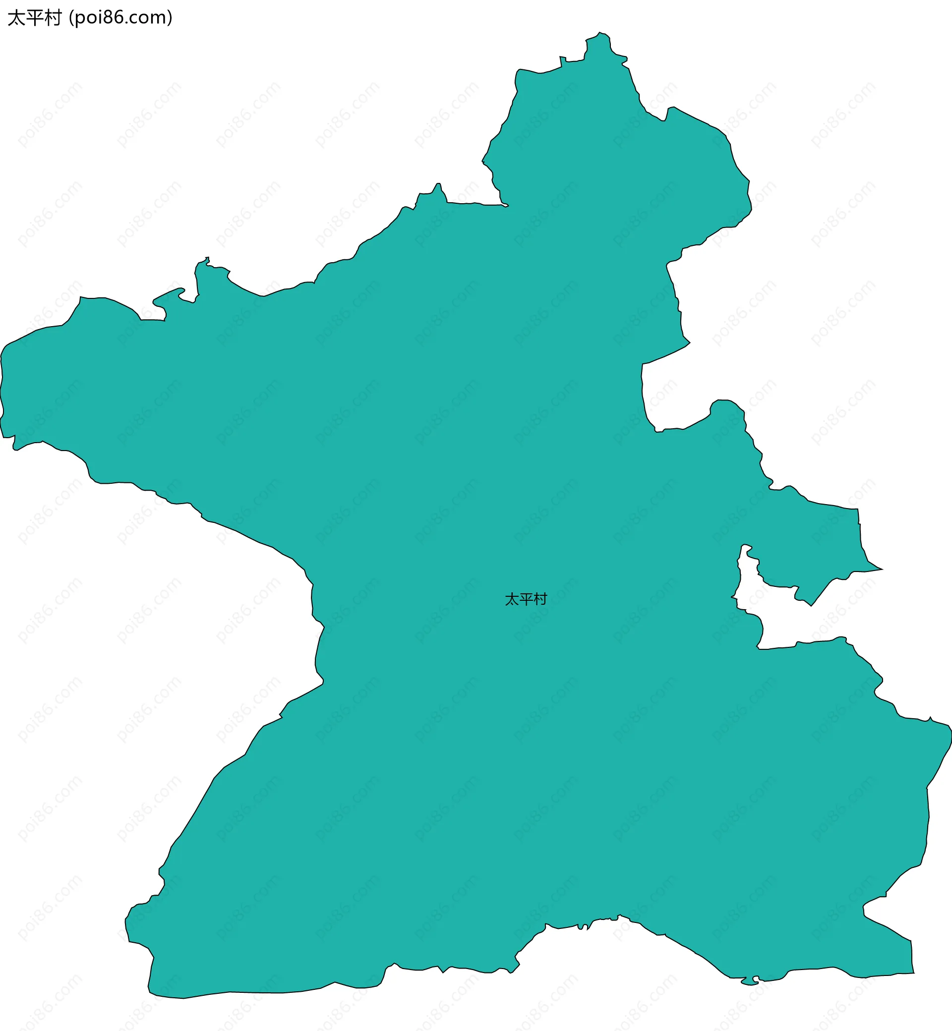 太平村边界地图