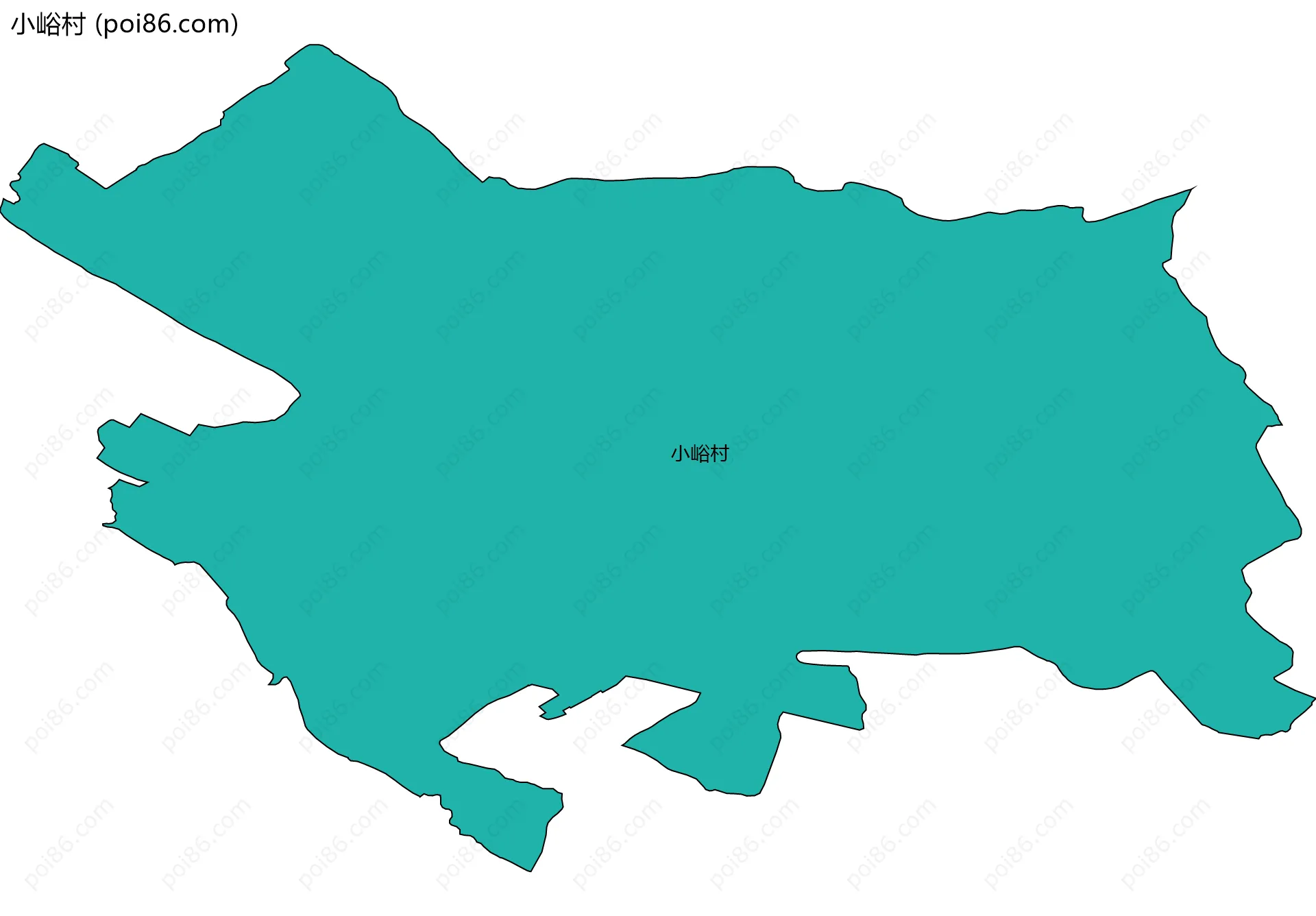 小峪村边界地图