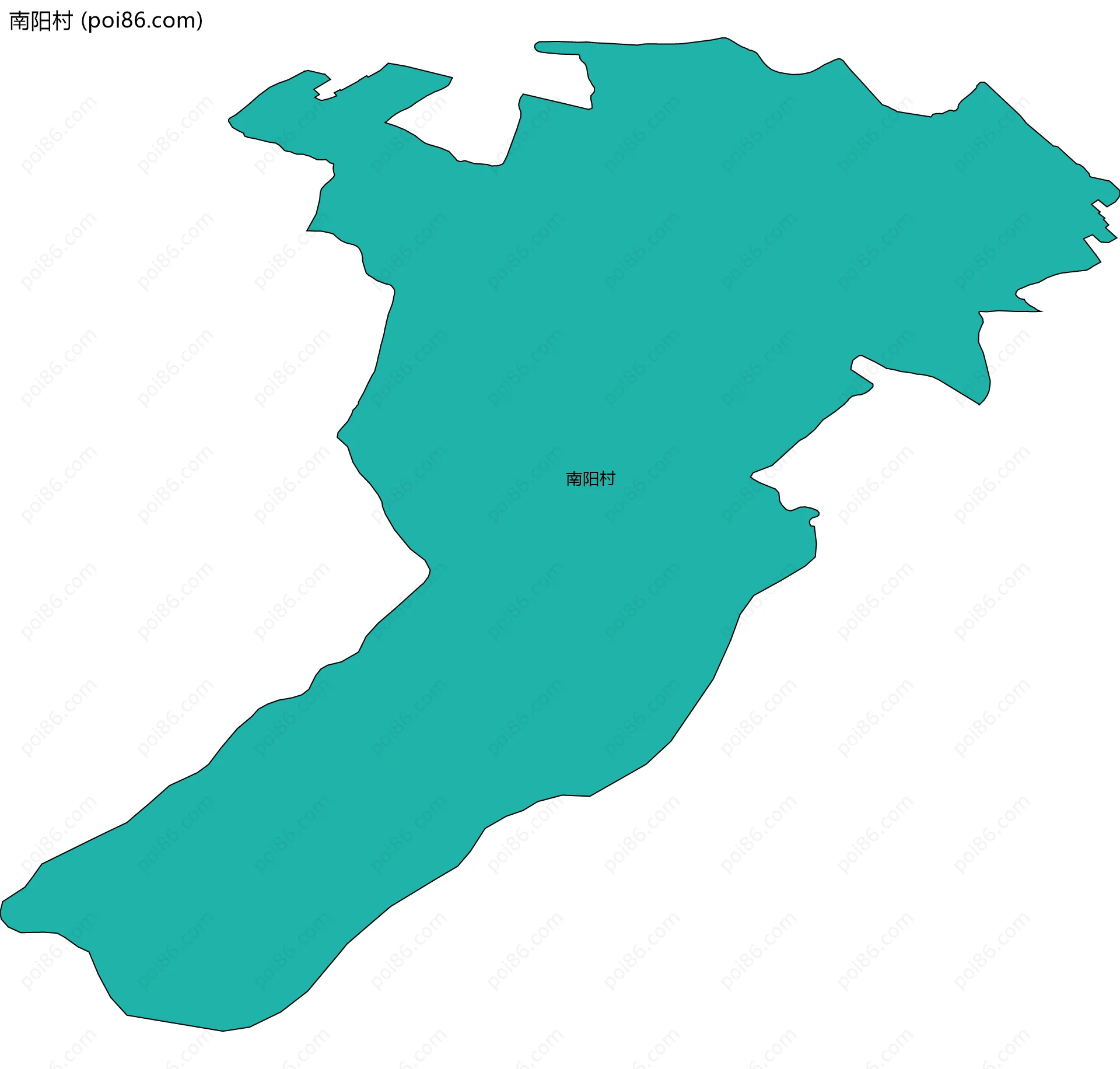 南阳村边界地图