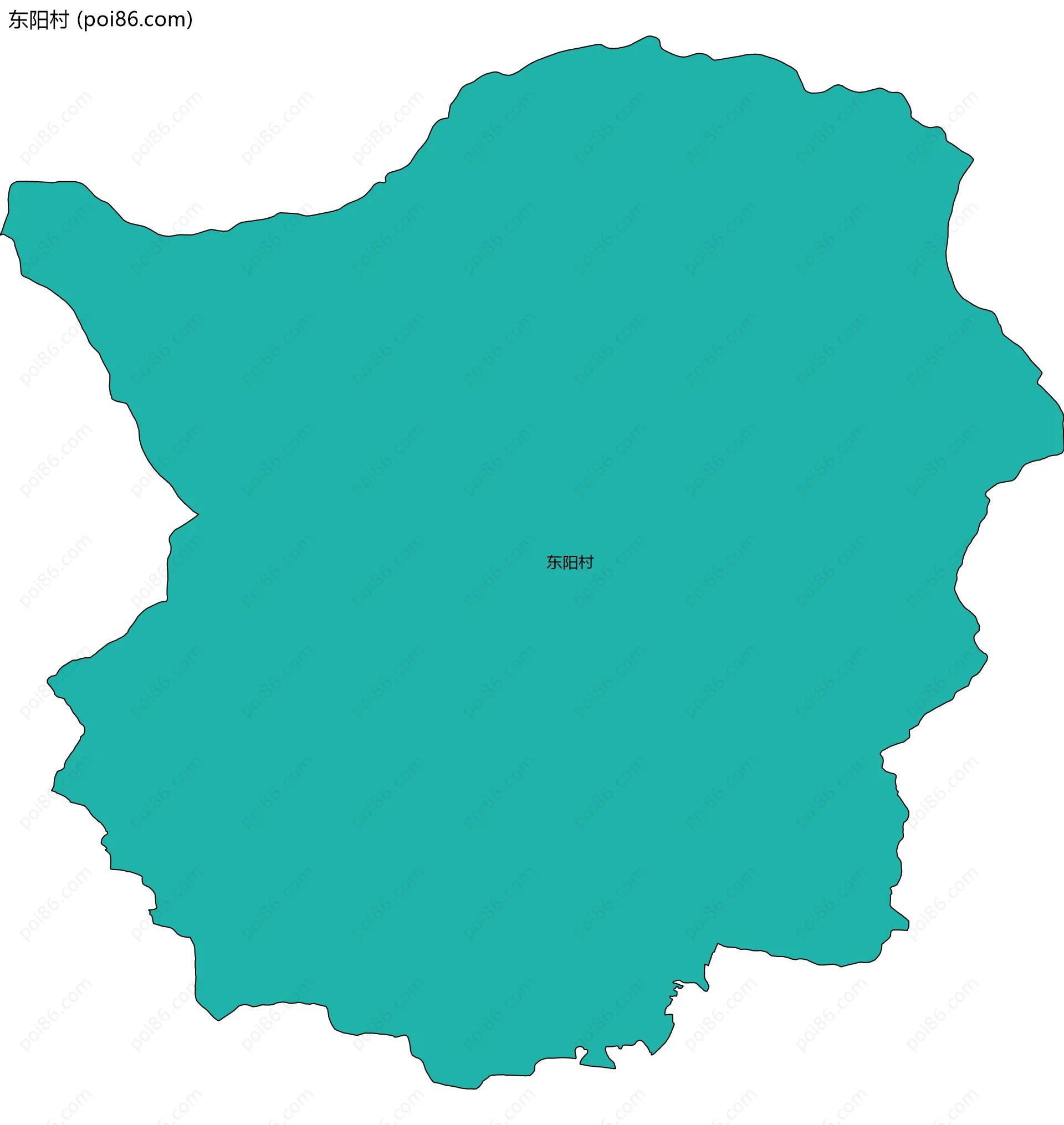 东阳村边界地图