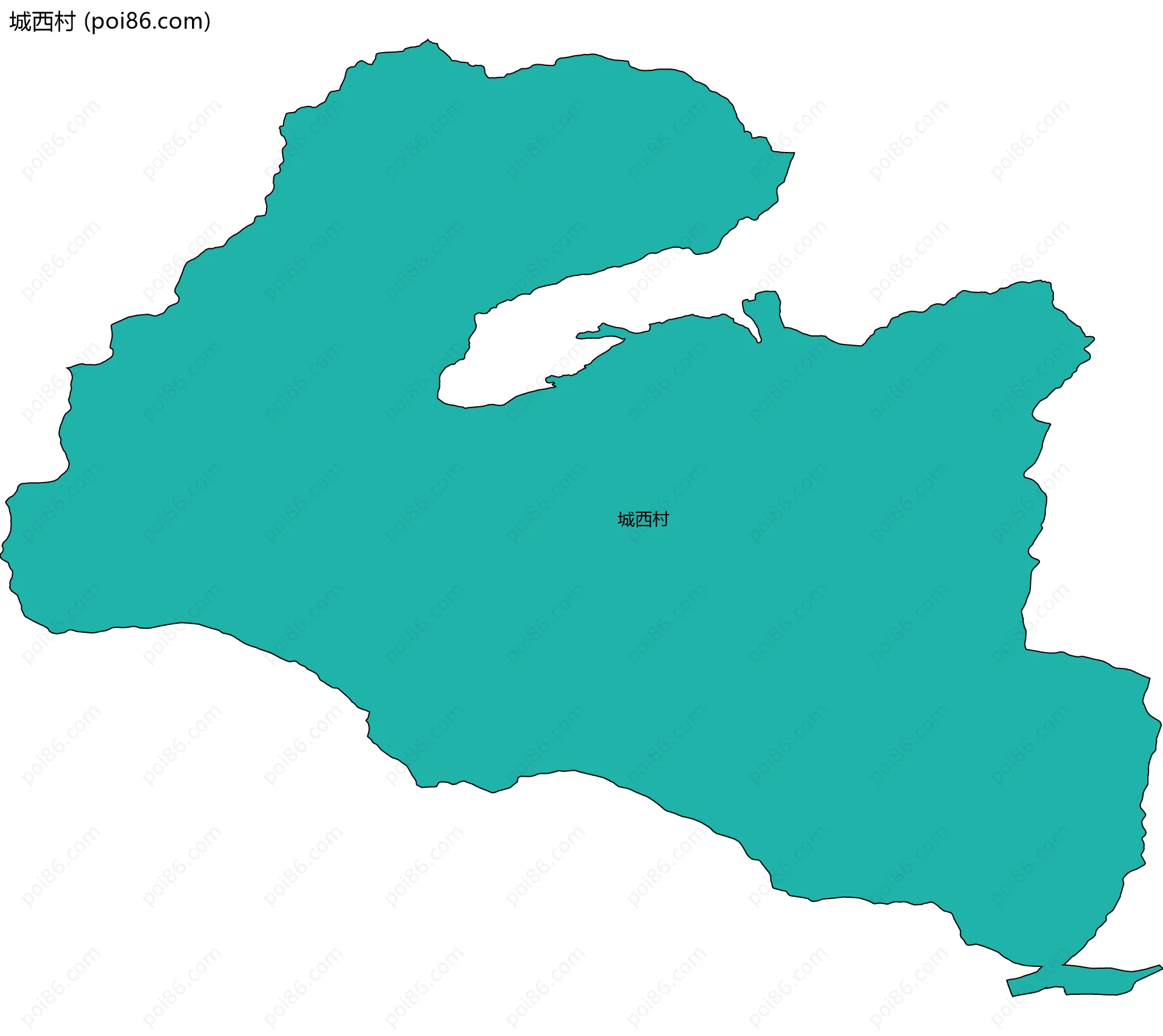 城西村边界地图