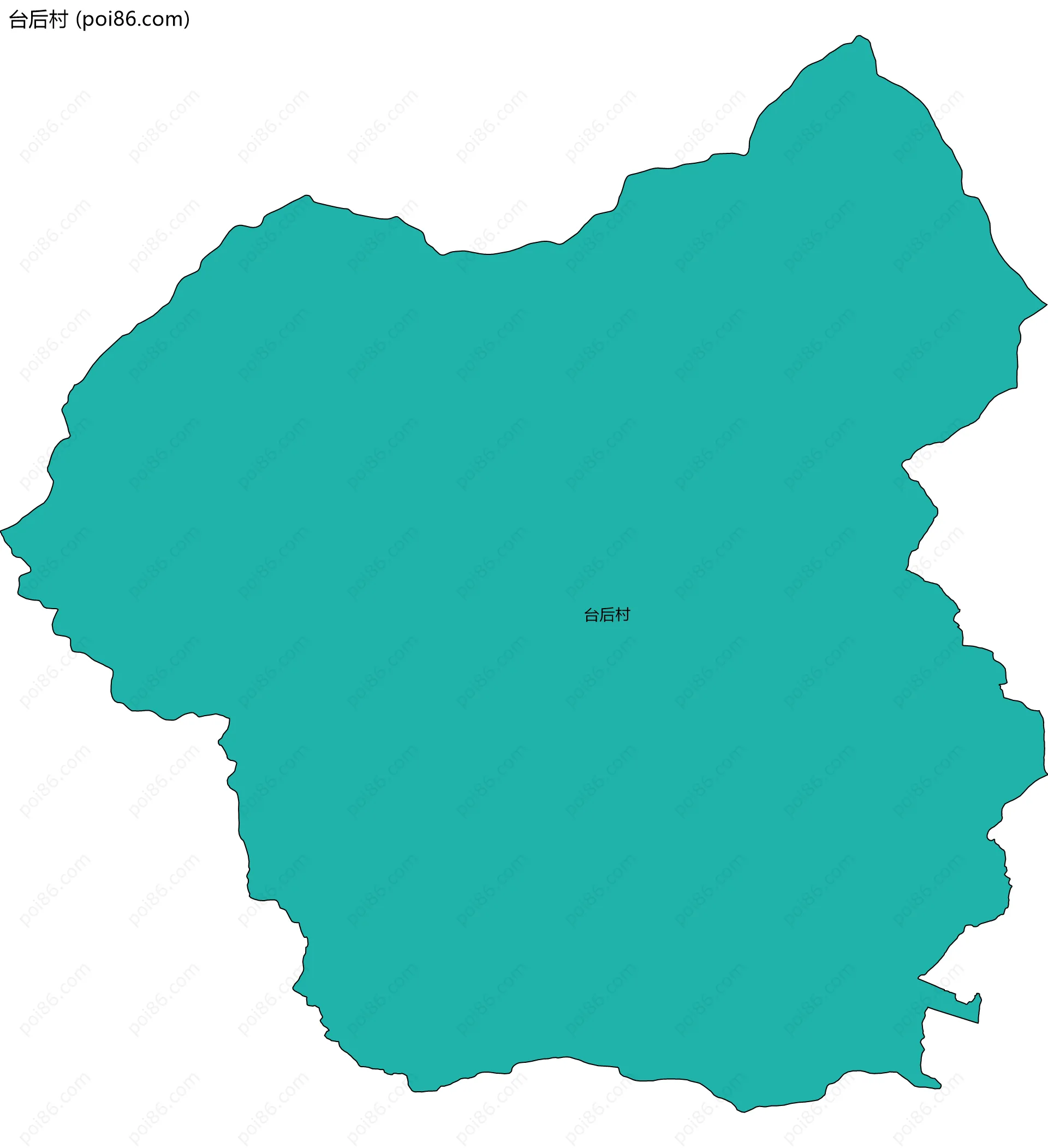 台后村边界地图