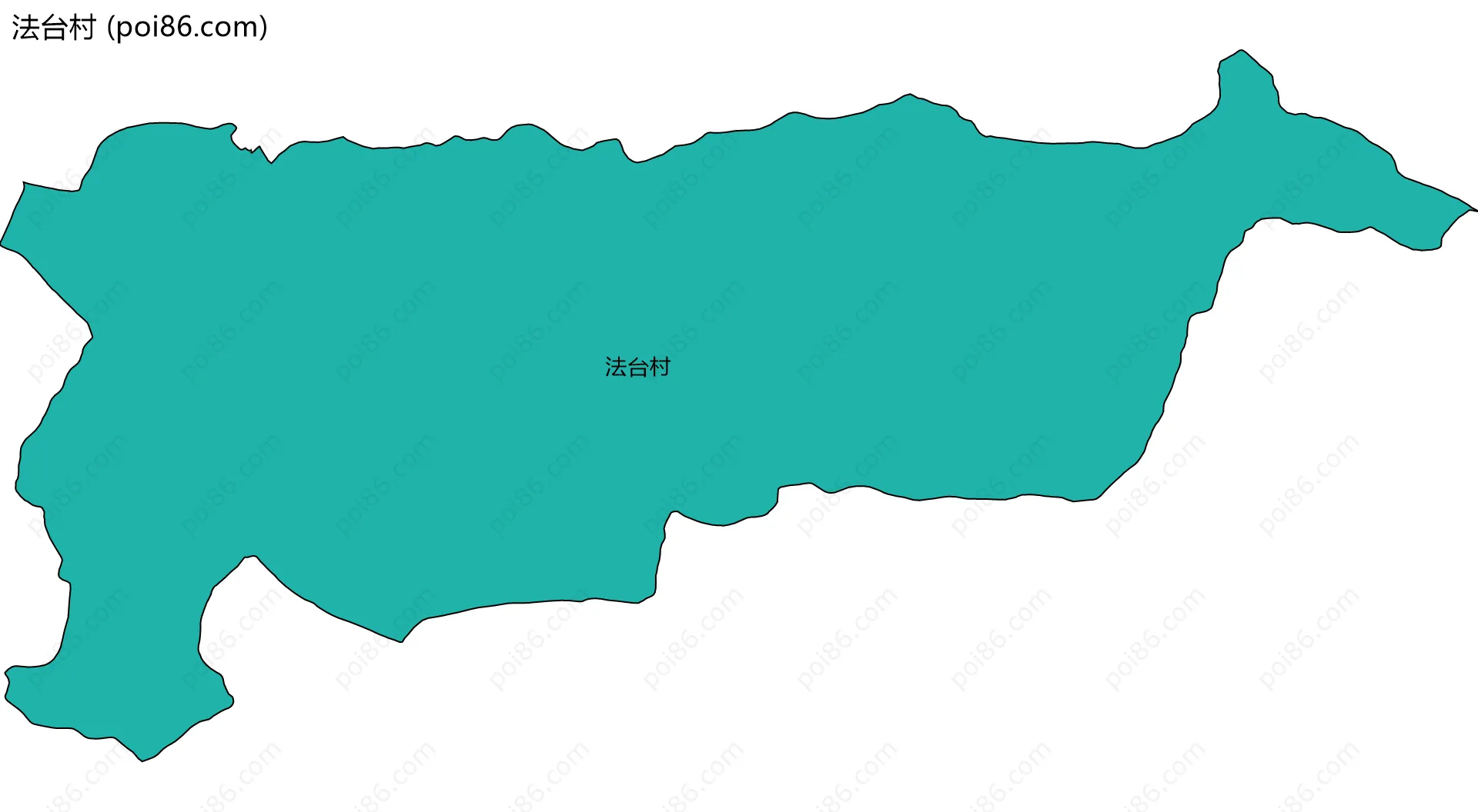 法台村边界地图