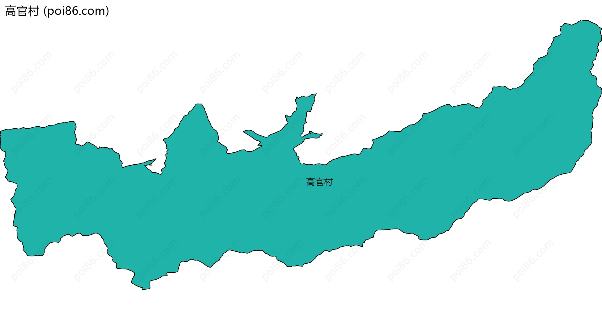 高官村边界地图
