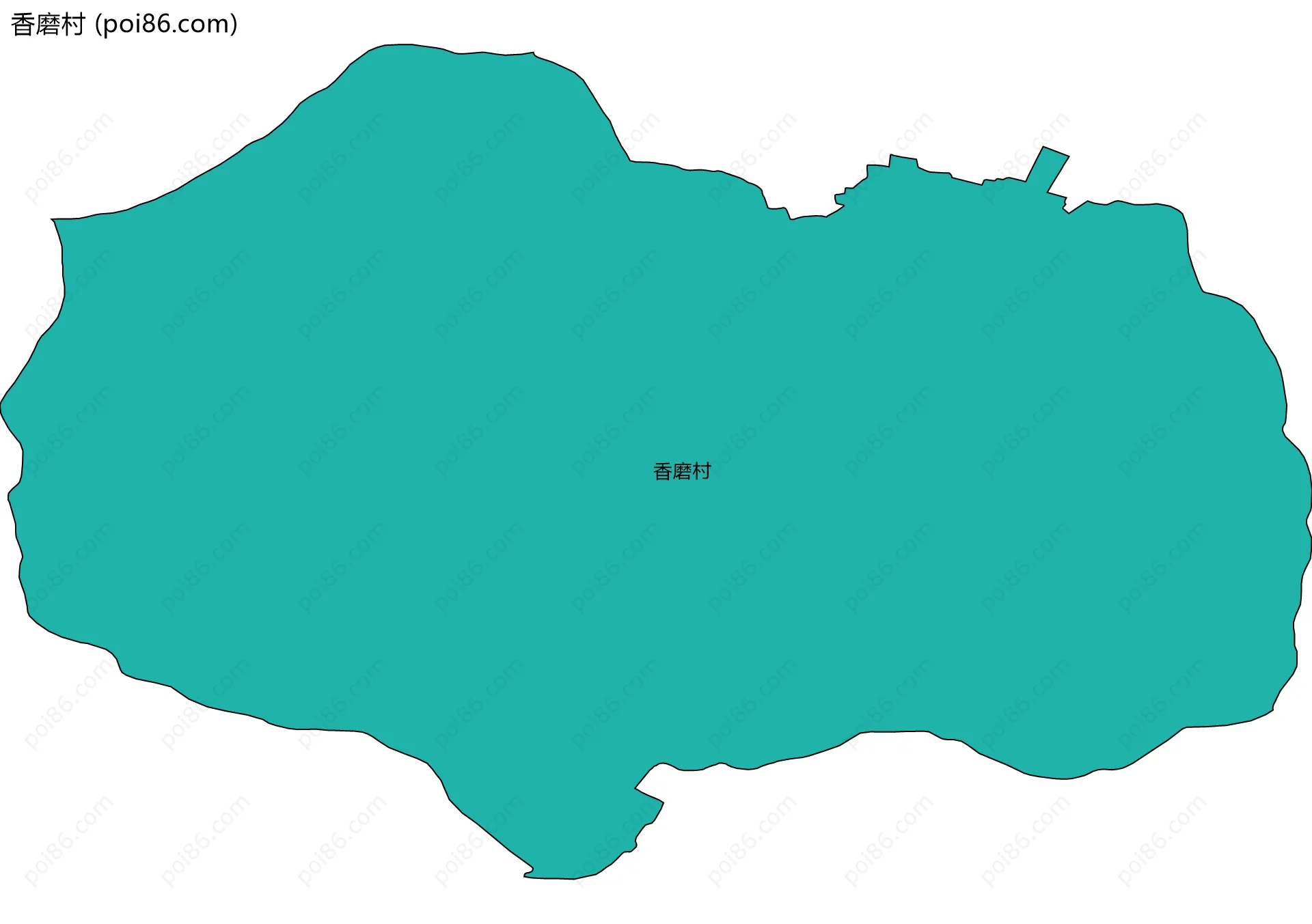 香磨村边界地图
